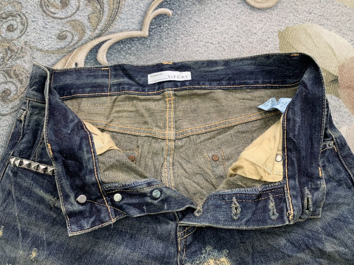 Self Edge Nice Sifury Copper Riveted Selvedge Denim Pant Made in Japan Size US 31 - 17 Thumbnail