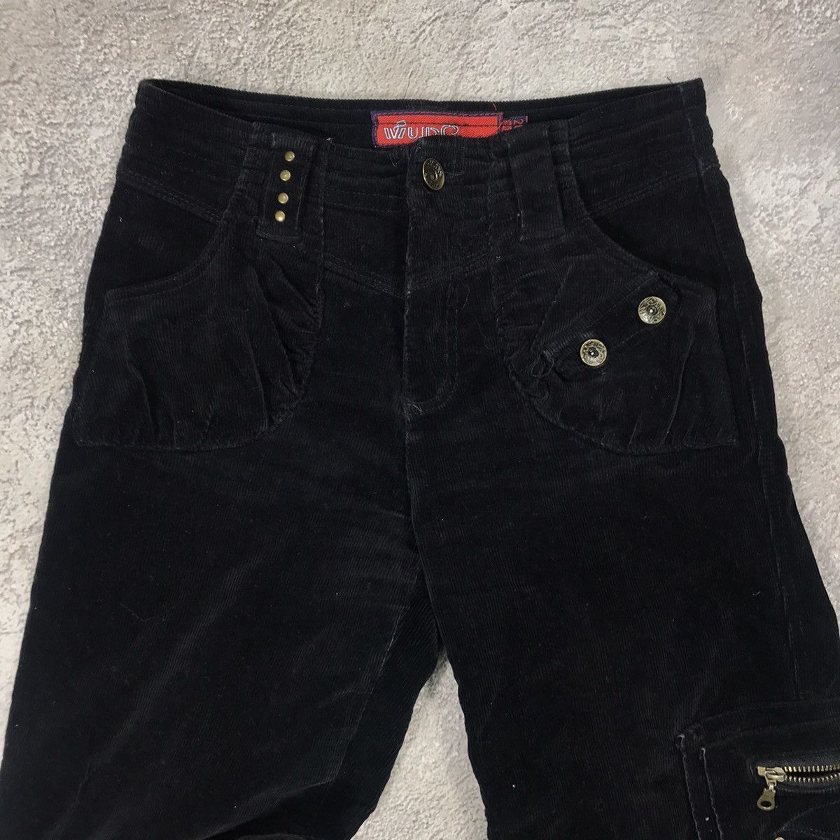 Vintage Vintage 90s Japanese Baggy Cargo Pants Black Skate Faded 28 Size 28" / US 6 / IT 42 - 4 Thumbnail