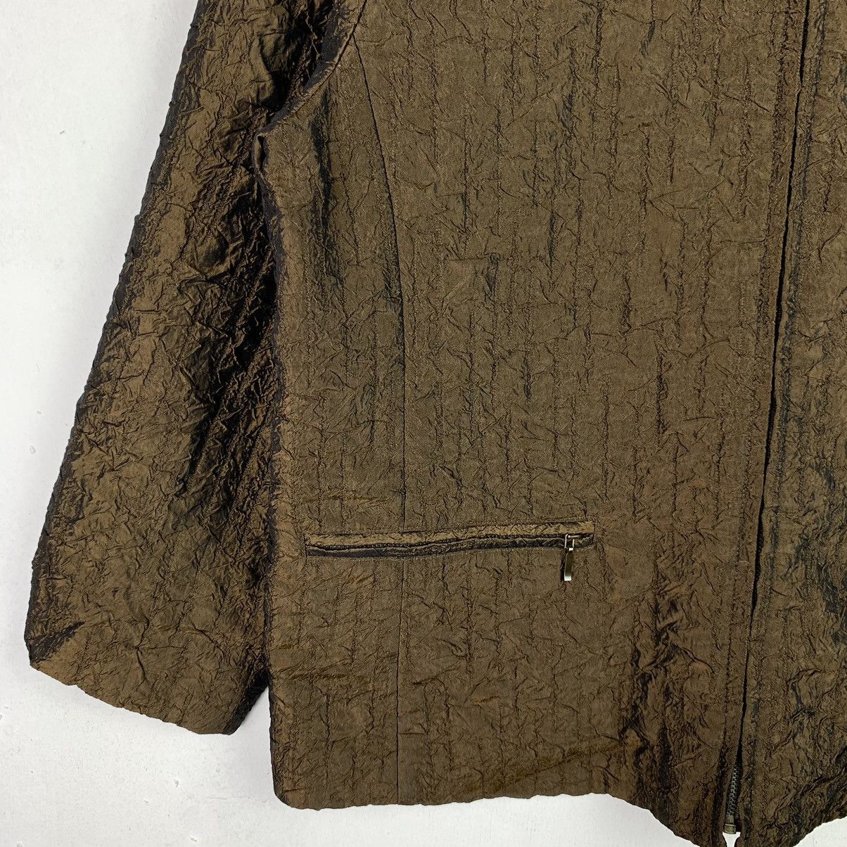 Designer × Japanese Brand × Vintage Vintage Bronze Textured Blazer Jacket Size US L / EU 52-54 / 3 - 6 Thumbnail