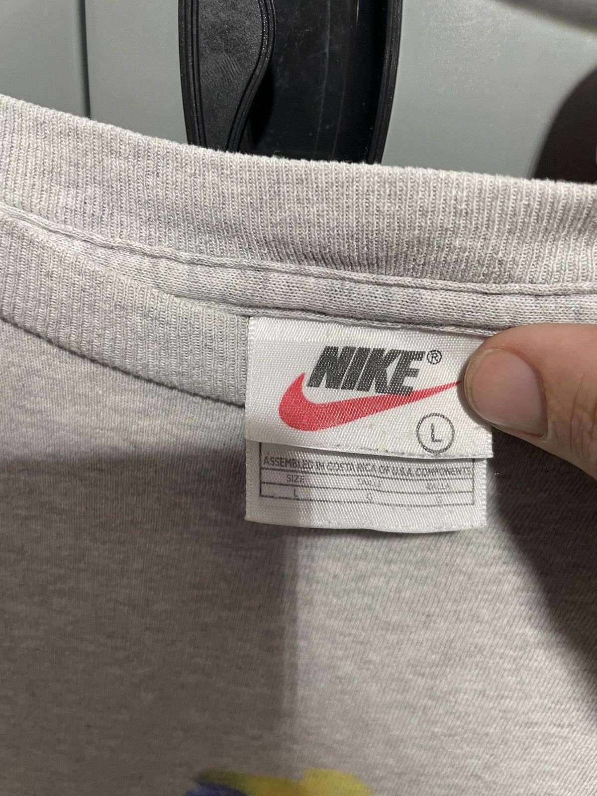 Nike × Vintage Nike Inline Center swoosh 90s tee Rare graphic tee Size US XL / EU 56 / 4 - 4 Thumbnail