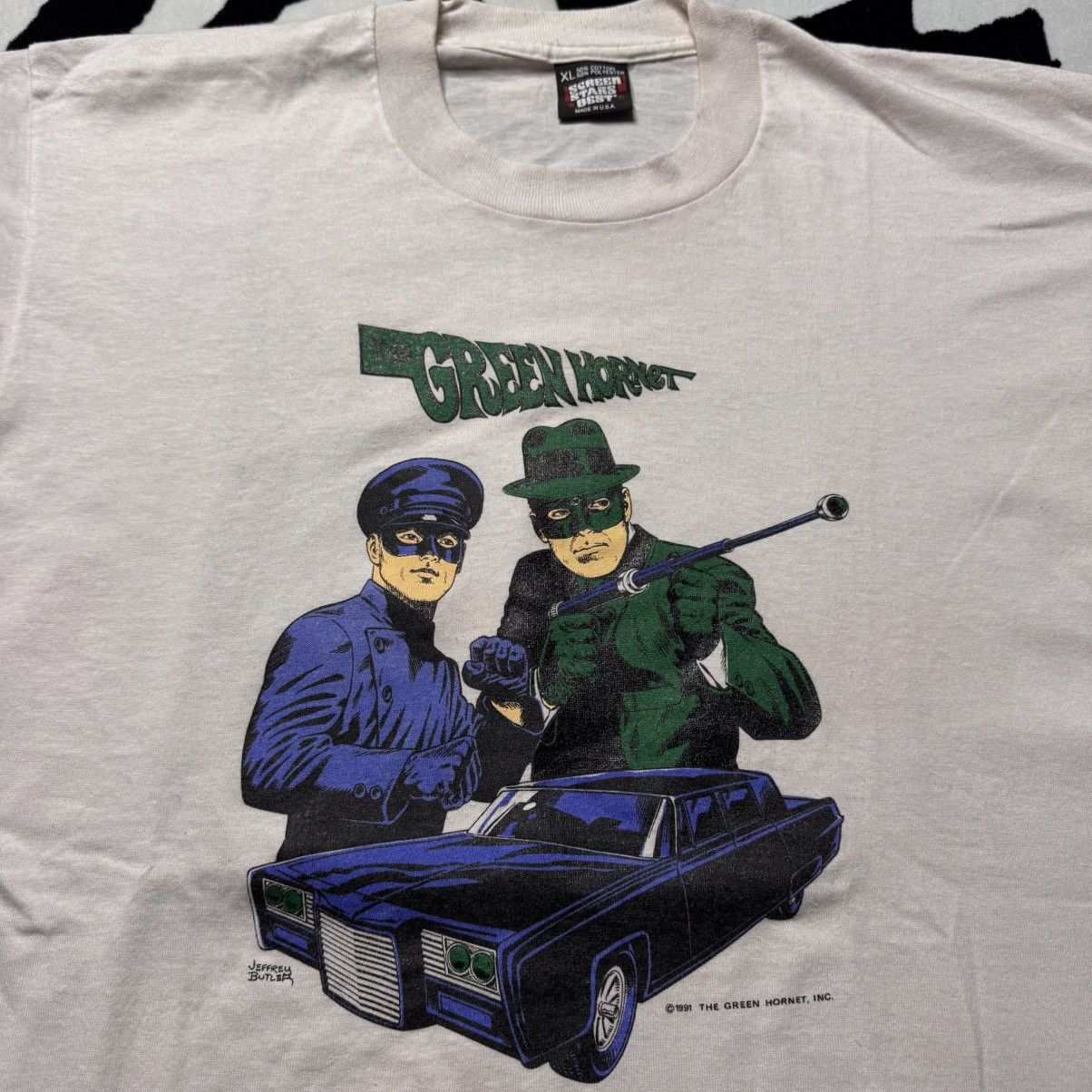 Vintage 90's Green Hornet Tee Size US XL / EU 56 / 4 - 2 Thumbnail