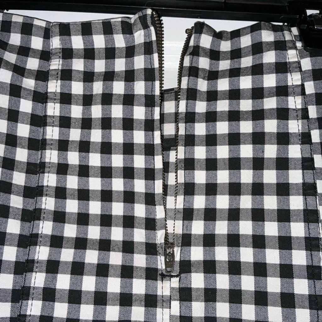 Free People Free People Modern Femme Plaid Mini Skirt Gingham Sz 6 Size 28" / US 6 / IT 42 - 7 Thumbnail