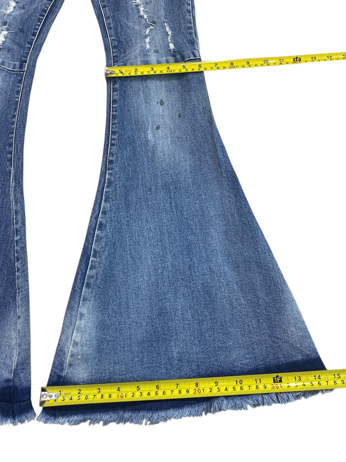 Other Japanese Brand Retro Raw Hem Style Bell Bottom Jeans Size US 26 / EU 42 - 7 Thumbnail