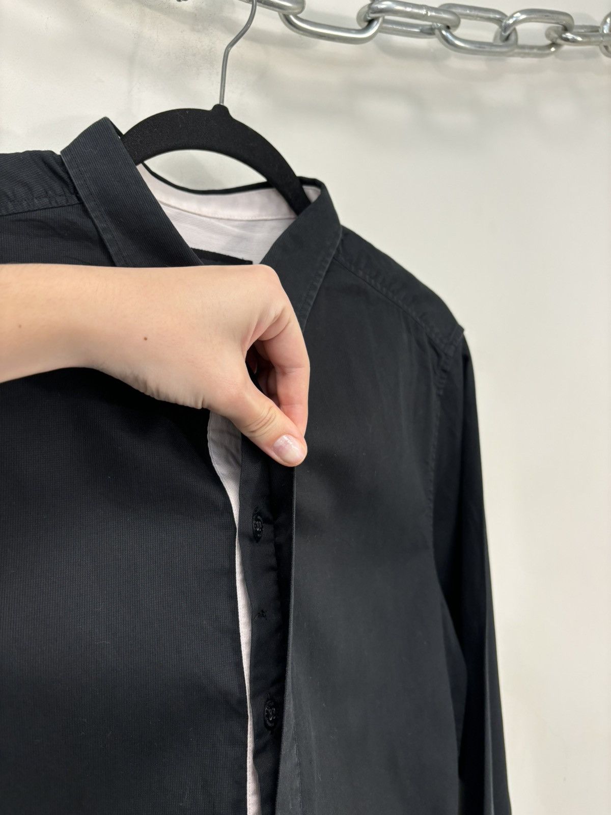 Dolce & Gabbana Vintage Dolce & Gabbana Men’s Black Luxury Button Up Shirt Size US S / EU 44-46 / 1 - 7 Thumbnail