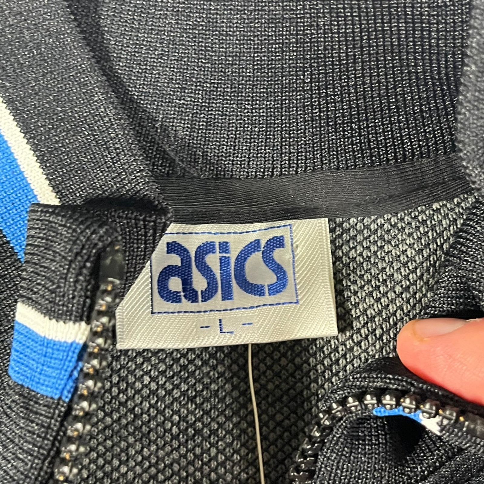 Japanese Brand × Vintage BNWT Vintage 1990’s ASICS Track Jacket Black Medium Size US M / EU 48-50 / 2 - 6 Thumbnail