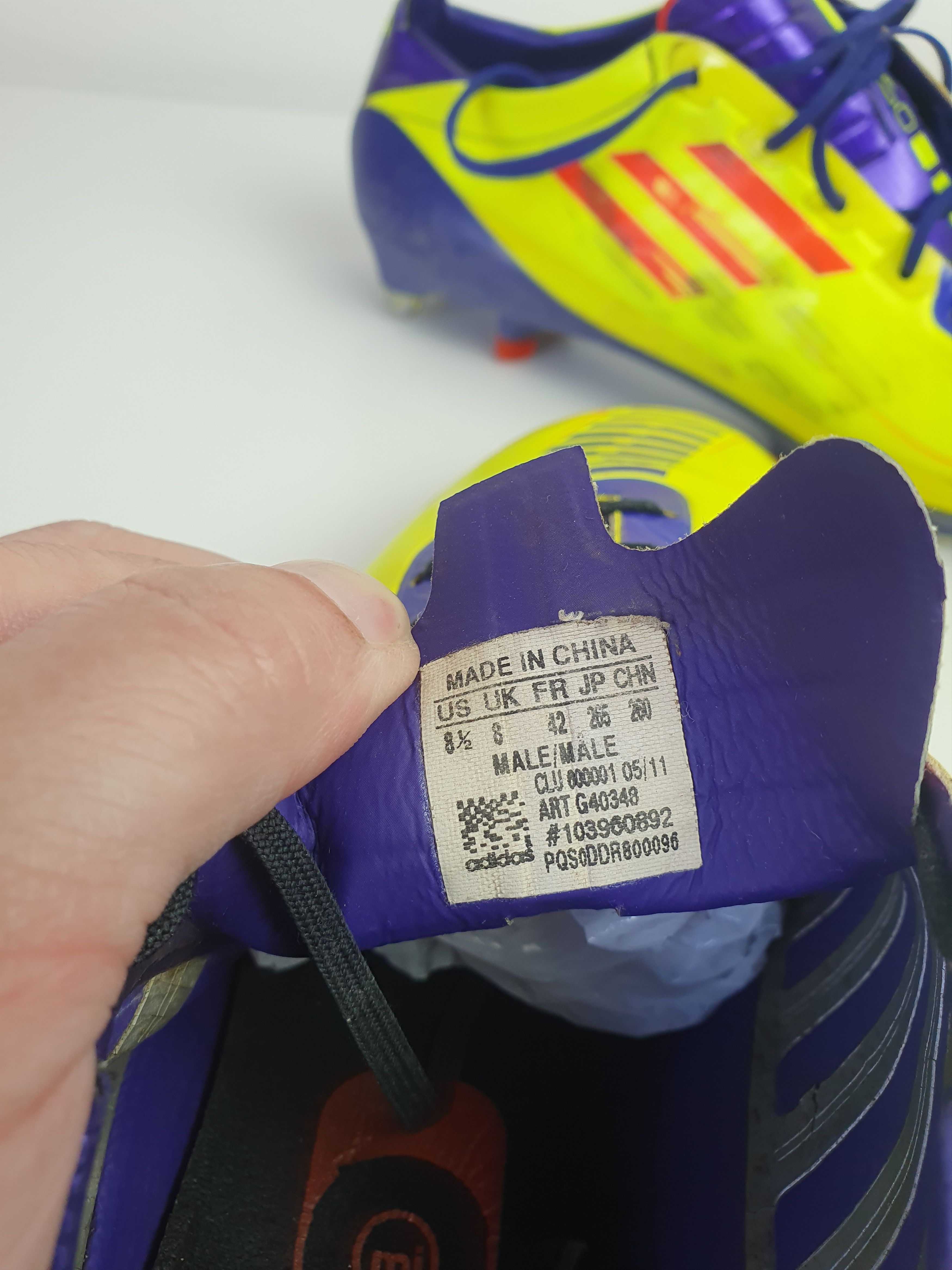Adidas Vintage ADIDAS F30/F50 ADIZERO TRX RARE SOCCER BOOTS Size 42 Size US 8.5 / EU 41-42 - 12 Thumbnail