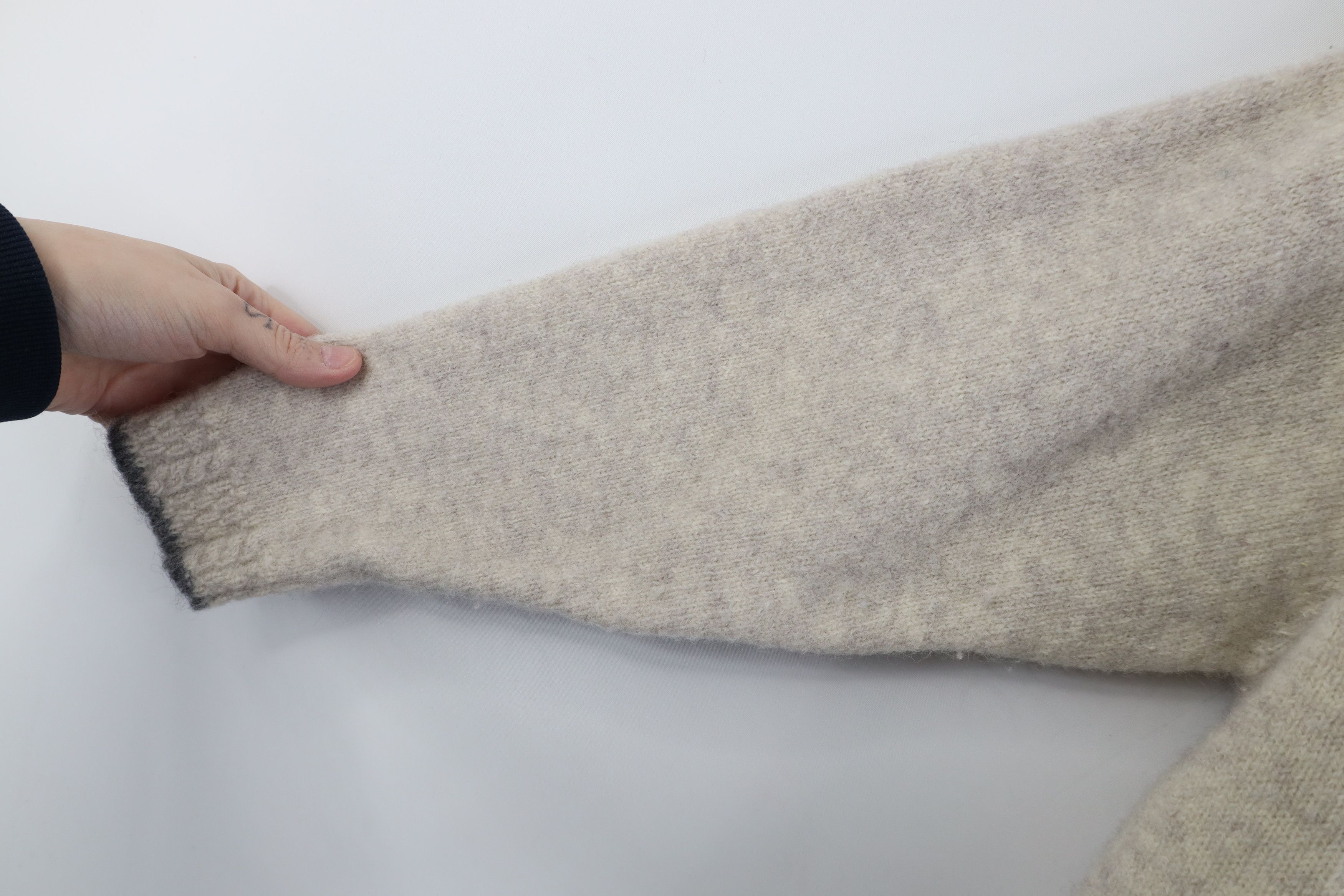 Woolrich Woolen Mills Vintage 90s Woolrich Wool Knit Turtleneck Sweater Oatmeal Size S / US 4 / IT 40 - 5 Thumbnail