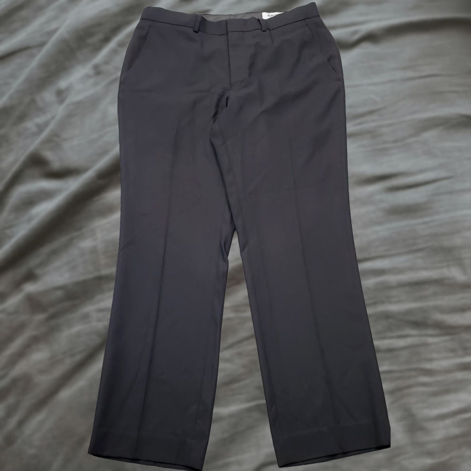 Kenneth Cole Kenneth Cole Reaction Mens Black Dress Pants 40 Mens Size 40 Black Formal Oxford Straight Leg Pants Size US 40 / EU 56 - 1 Thumbnail