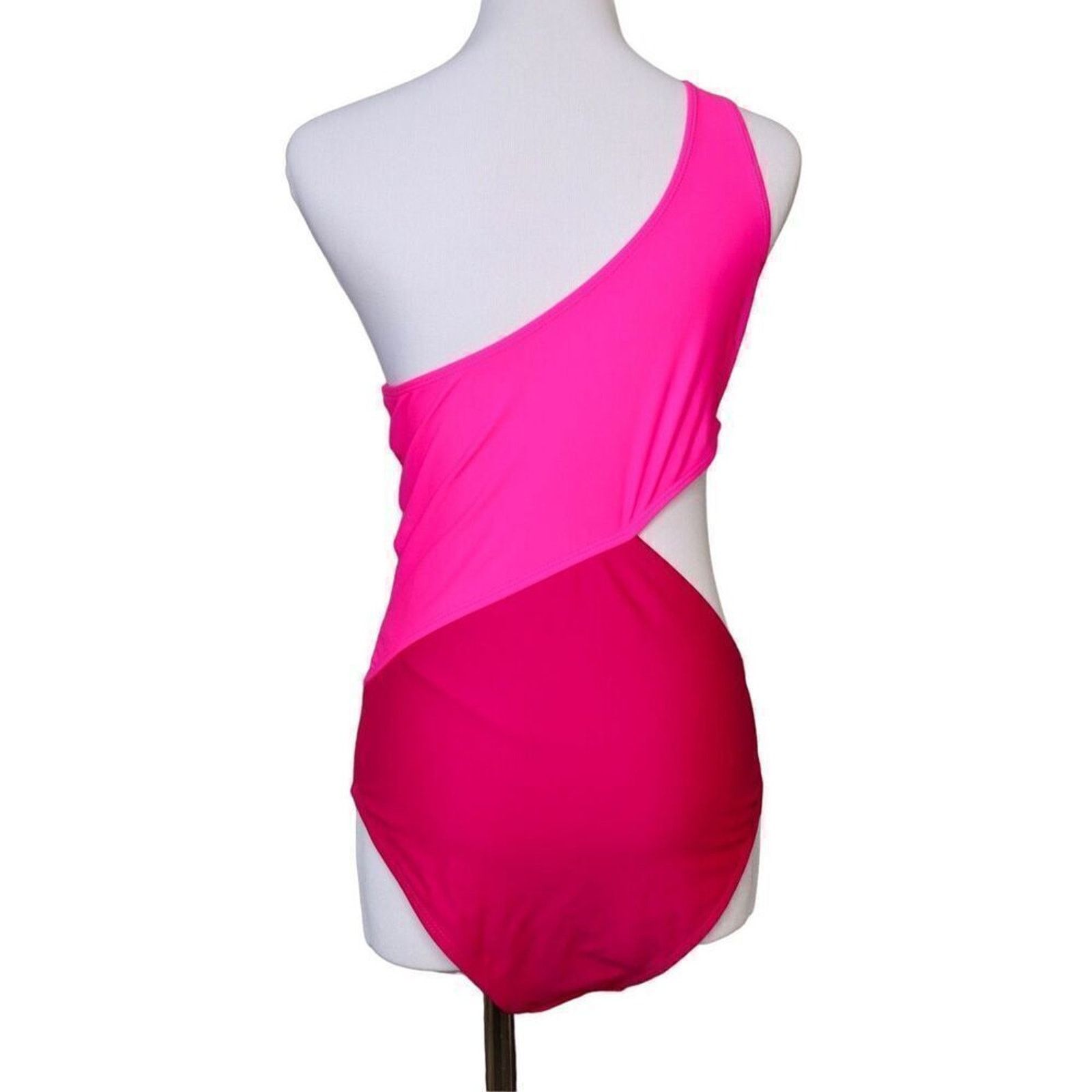 Shein Shein One Shoulder Hot Pink Cut Out Swim 1pc Swimsuit MEDIUM Size M / US 6-8 / IT 42-44 - 5 Thumbnail