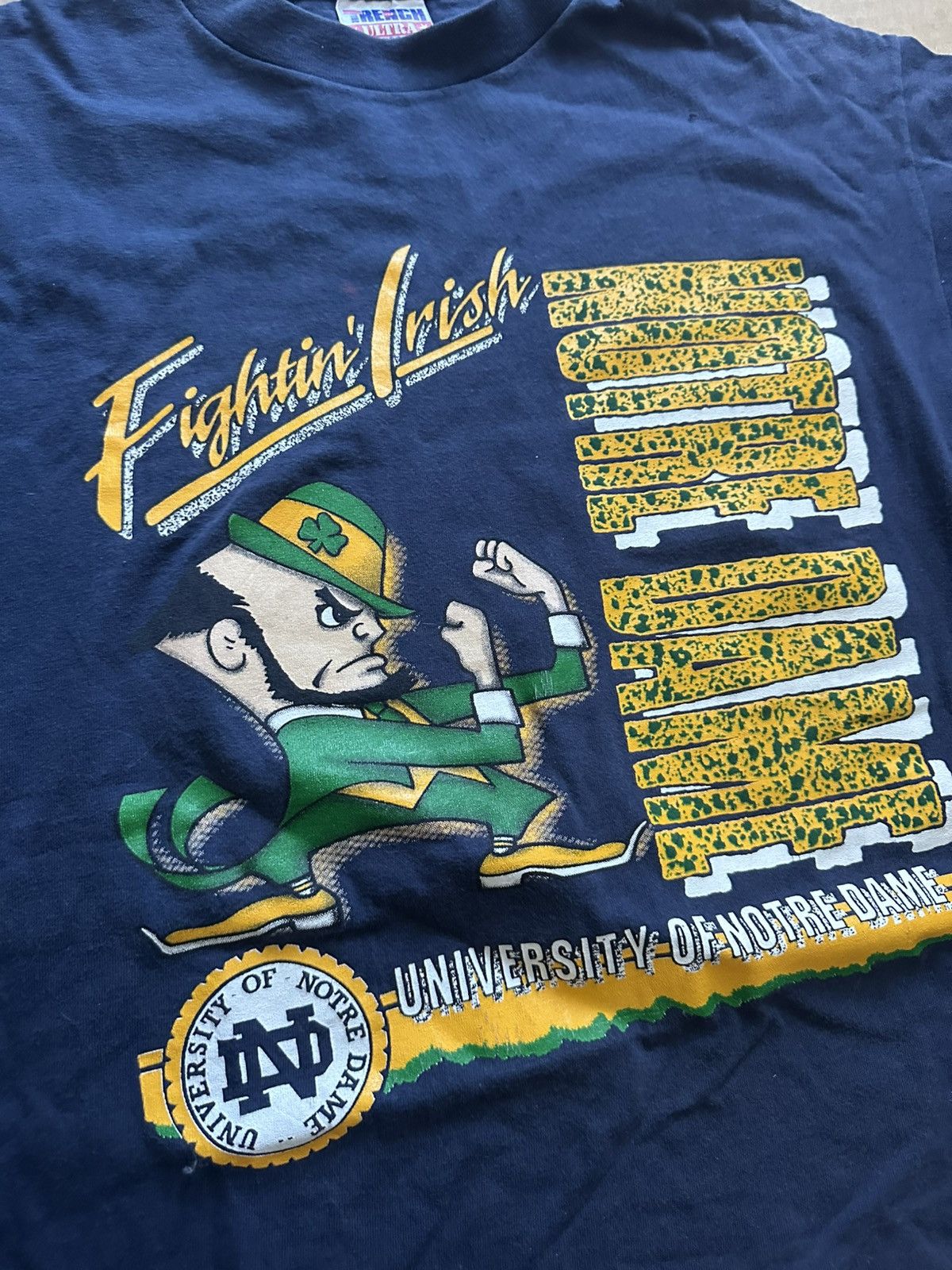 Vintage Notre Dame single stitch vintage shirt Size US XL / EU 56 / 4 - 2 Thumbnail