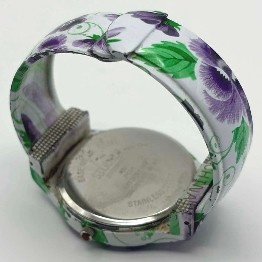 Other Purple & Green Floral Studio Time Watch Size ONE SIZE - 4 Thumbnail