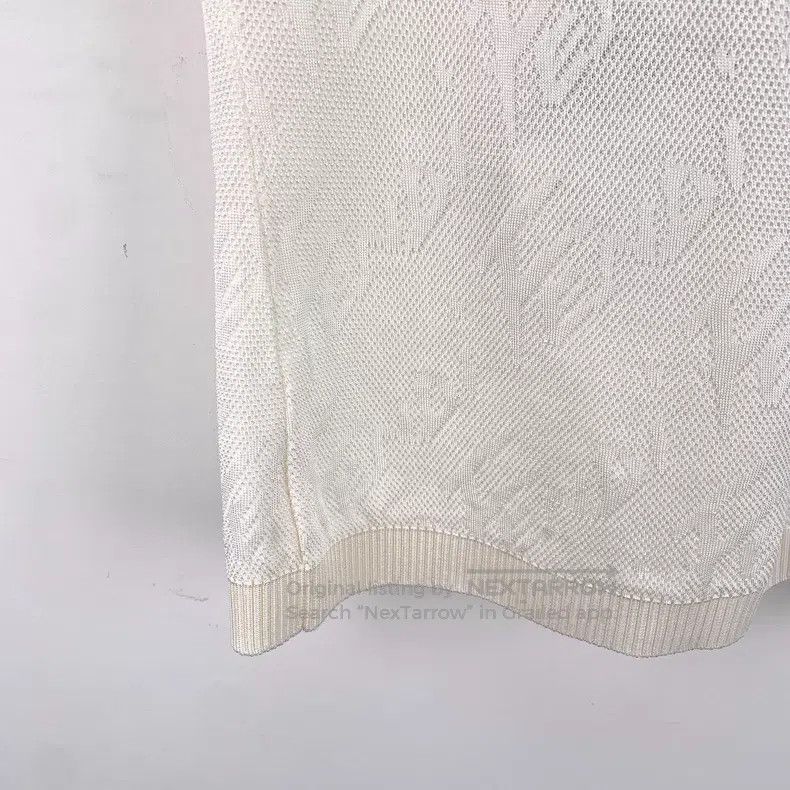Fendi Fendi Beige Logo Full-Print Cotton Half-Zip Short Sleeve K Size XS / US 0-2 / IT 36-38 - 4 Thumbnail