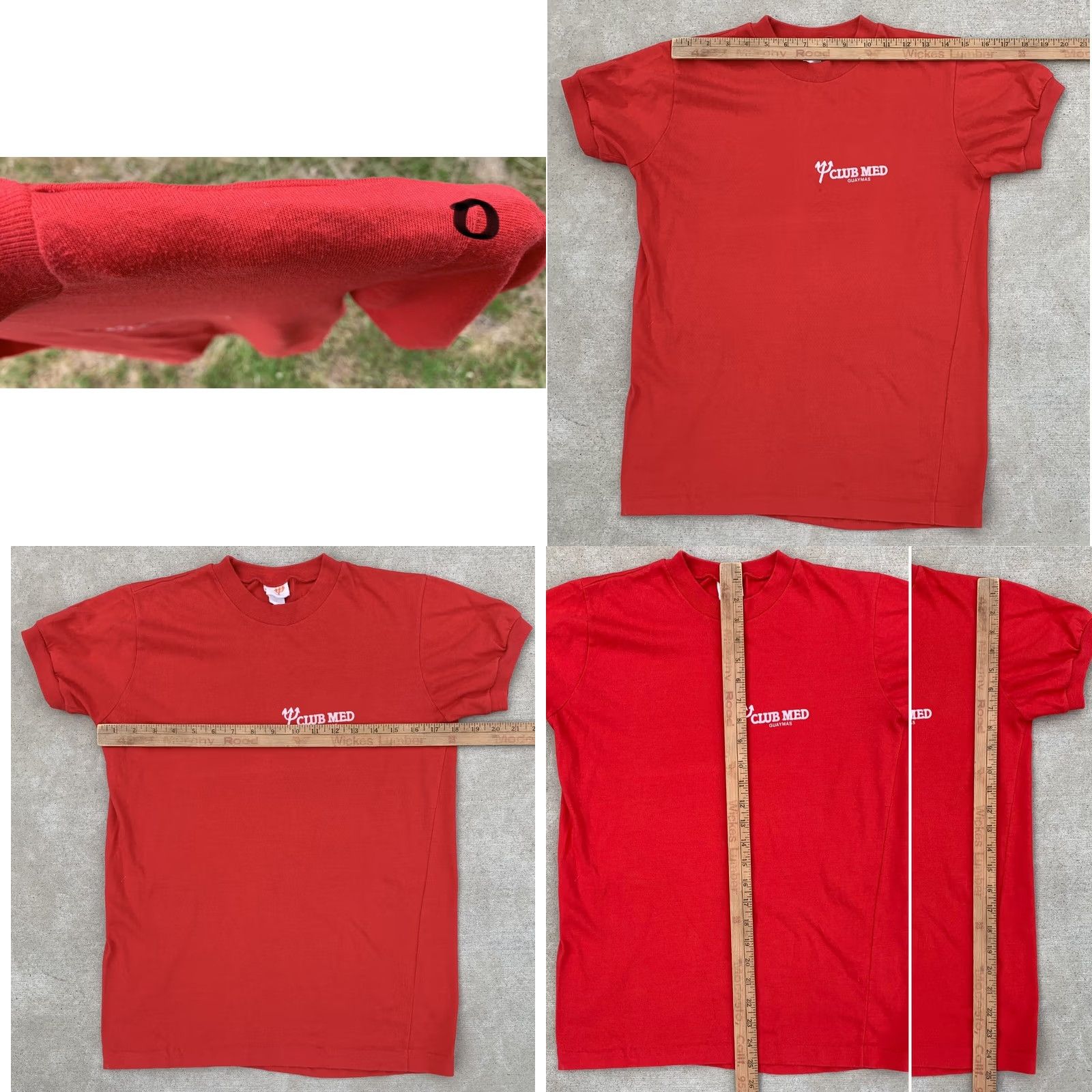 Vintage VINTAGE Club Med Guaymas T Shirt Graphic Print Short Sleeve Crew Neck Mens 38 Red Size US M / EU 48-50 / 2 - 11 Thumbnail