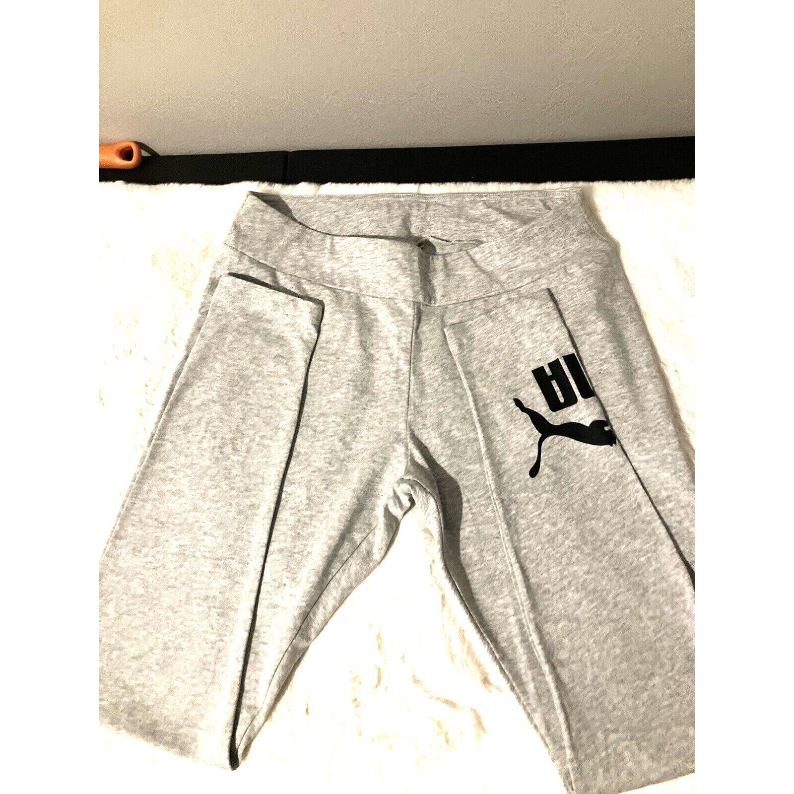 Puma Puma Sweat pants Women’s medium Logo Grey nwot Size US 29 - 4 Thumbnail