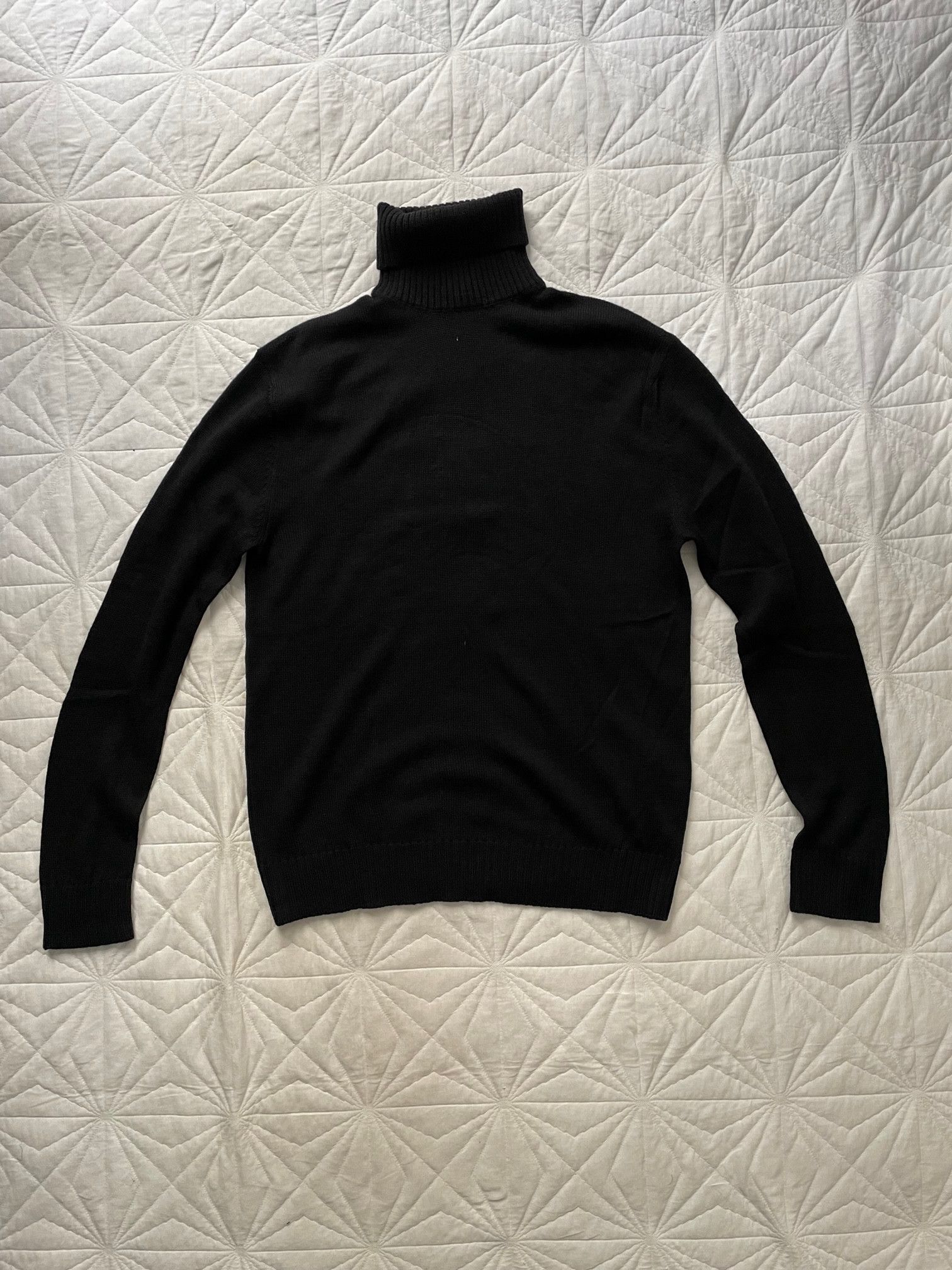 Jil Sander Jil Sander black wool turtleneck polo sweater 46 S Size US S / EU 44-46 / 1 - 2 Thumbnail