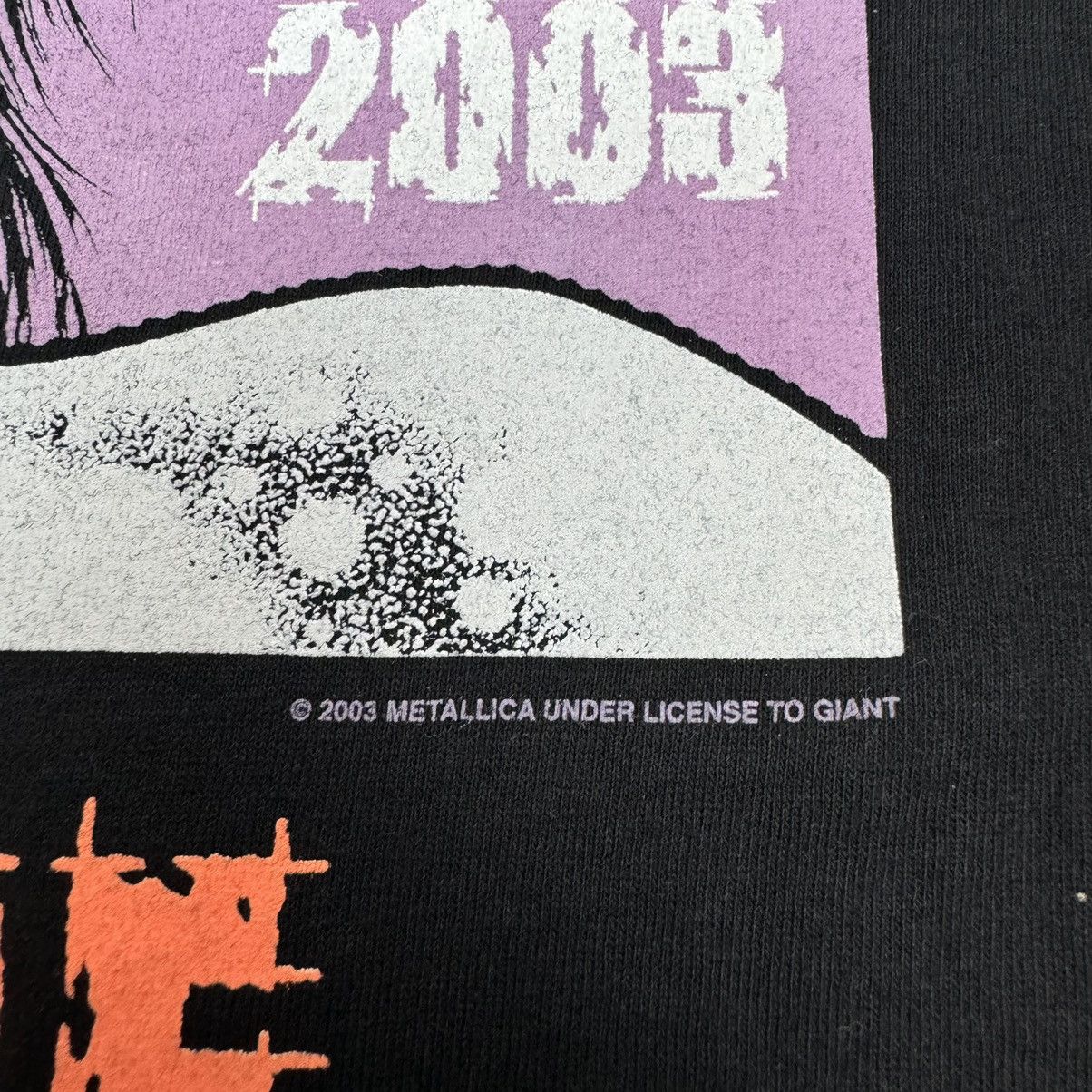 Band Tees × Metallica × Vintage Vintage 2003 Metallica St Anger 21st Tour Tee T - Shirt Size US XXL / EU 58 / 5 - 7 Thumbnail