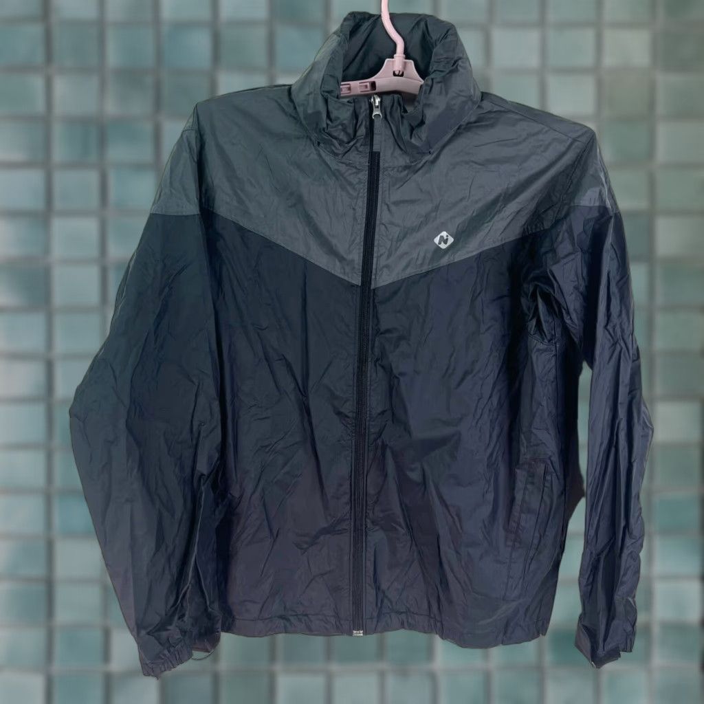Vintage NAVISKIN Men's Lightweight Packable Windbreaker Jacket XL Black Water Repellent Size US XL / EU 56 / 4 - 1 Thumbnail