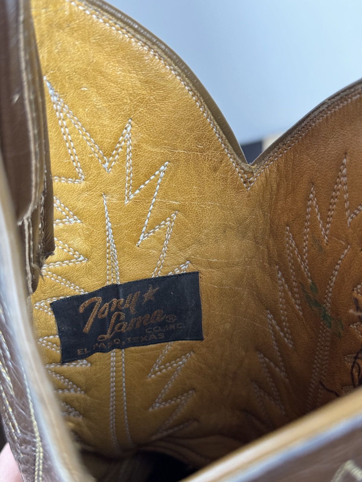 Tony Lama Vintage cowboy boots Tony Lama USA Texas original retro item Size US 9 / IT 39 - 5 Thumbnail