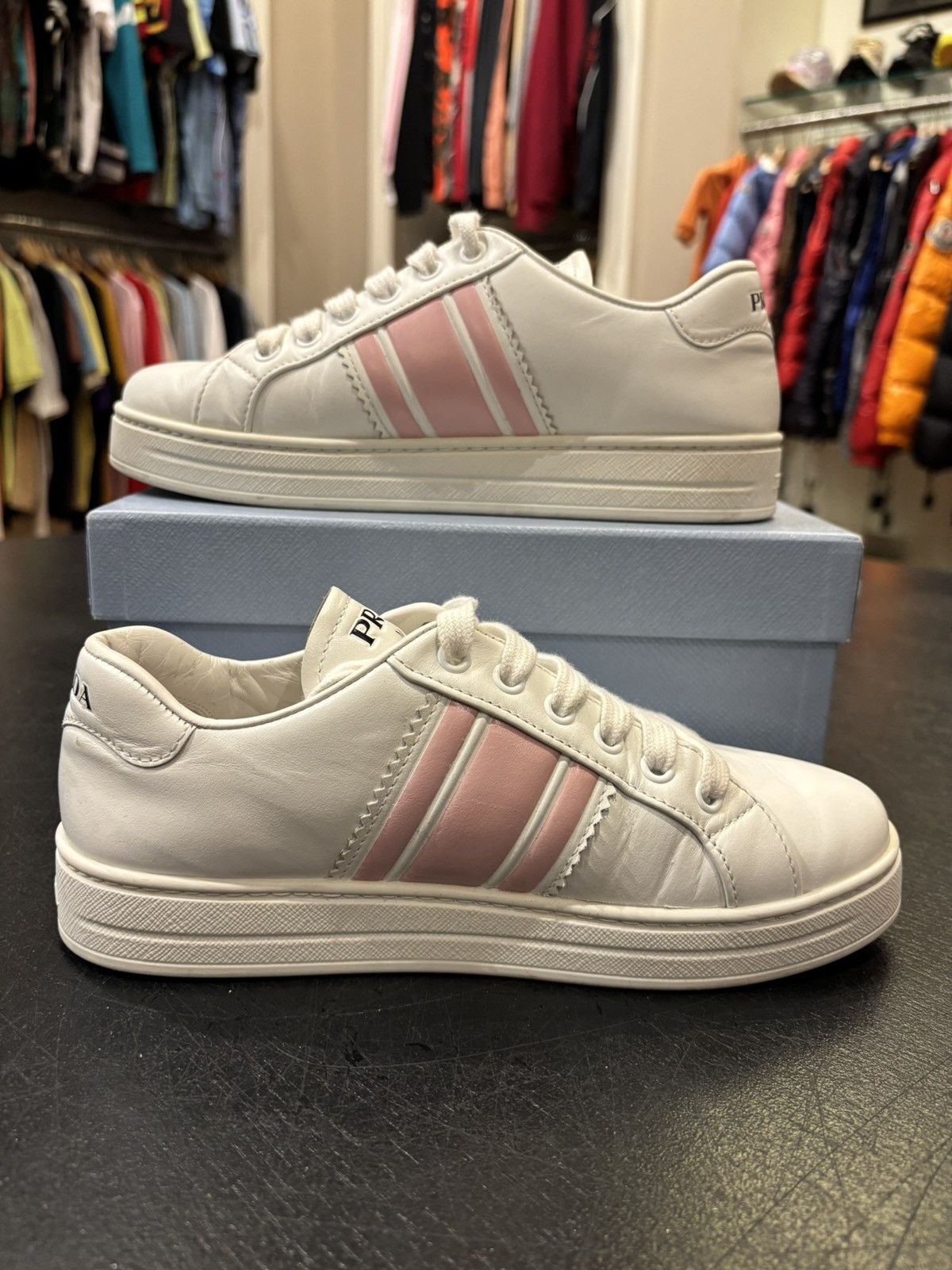 Prada Prada Womens Skateboard Shoes Size US 5.5 / IT 35.5 - 3 Thumbnail