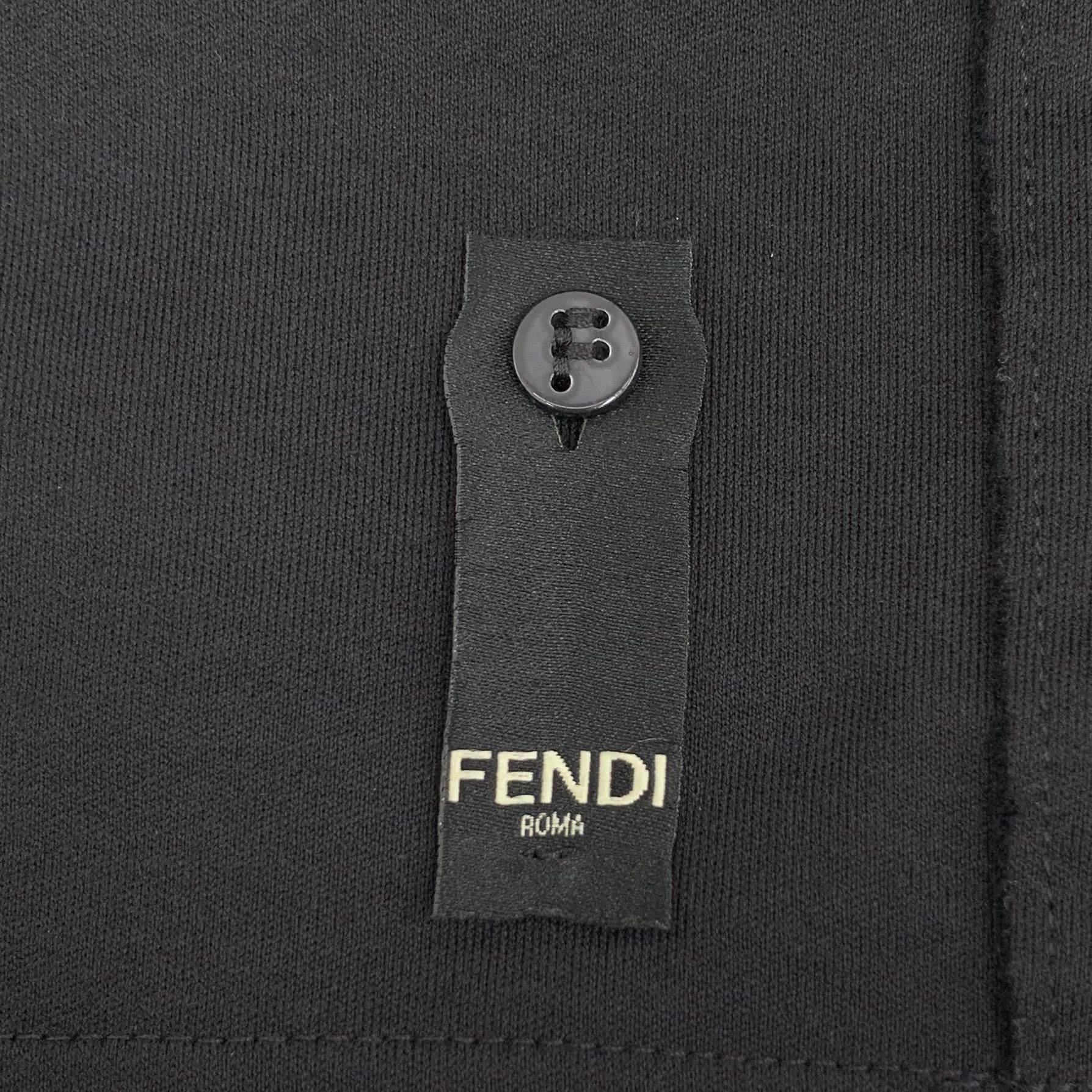 Fendi Fendi Logo T-Shirt Black (XXL) Size US XXL / EU 58 / 5 - 5 Thumbnail