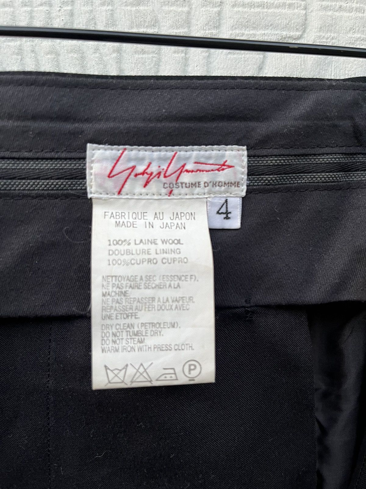 Yohji Yamamoto 90s Yohji Yamamoto Costume d’Homme 2 Piece Suit Gabardine Size 48L - 11 Thumbnail