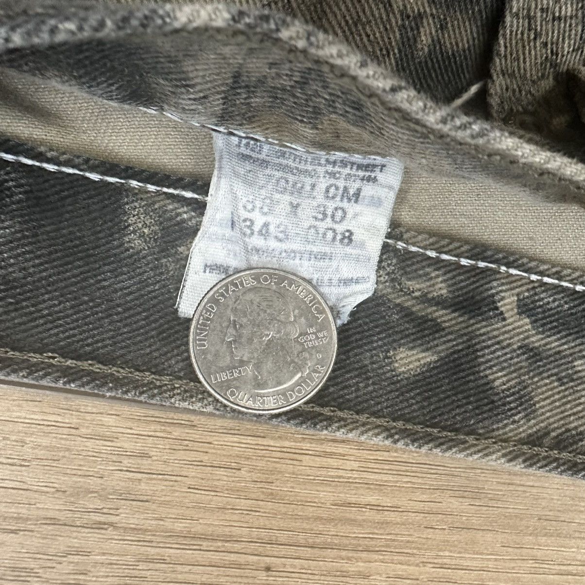 Wrangler Vintage 2000s Wrangler Wide Leg Camo Double Knee Pants Size US 38 / EU 54 - 6 Thumbnail