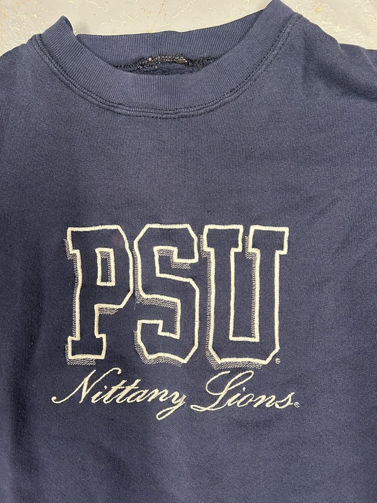 Vintage Crazy Vintage 90 Pennstate University Navy Pullover Crewneck Size US XL / EU 56 / 4 - 2 Thumbnail