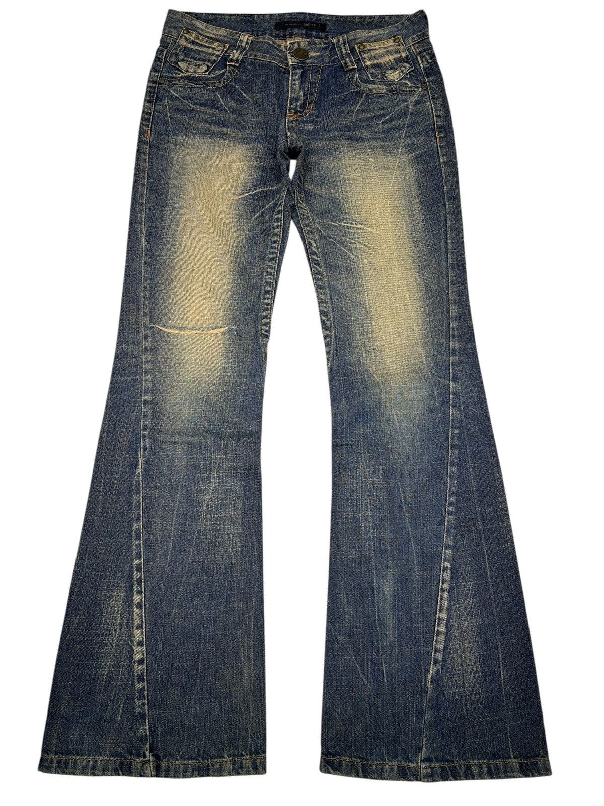 Kapital Flare Jeans Earthy Mud Wash Lolita Exotic Vintage Denim Size US 32 / EU 48 - 1 Thumbnail