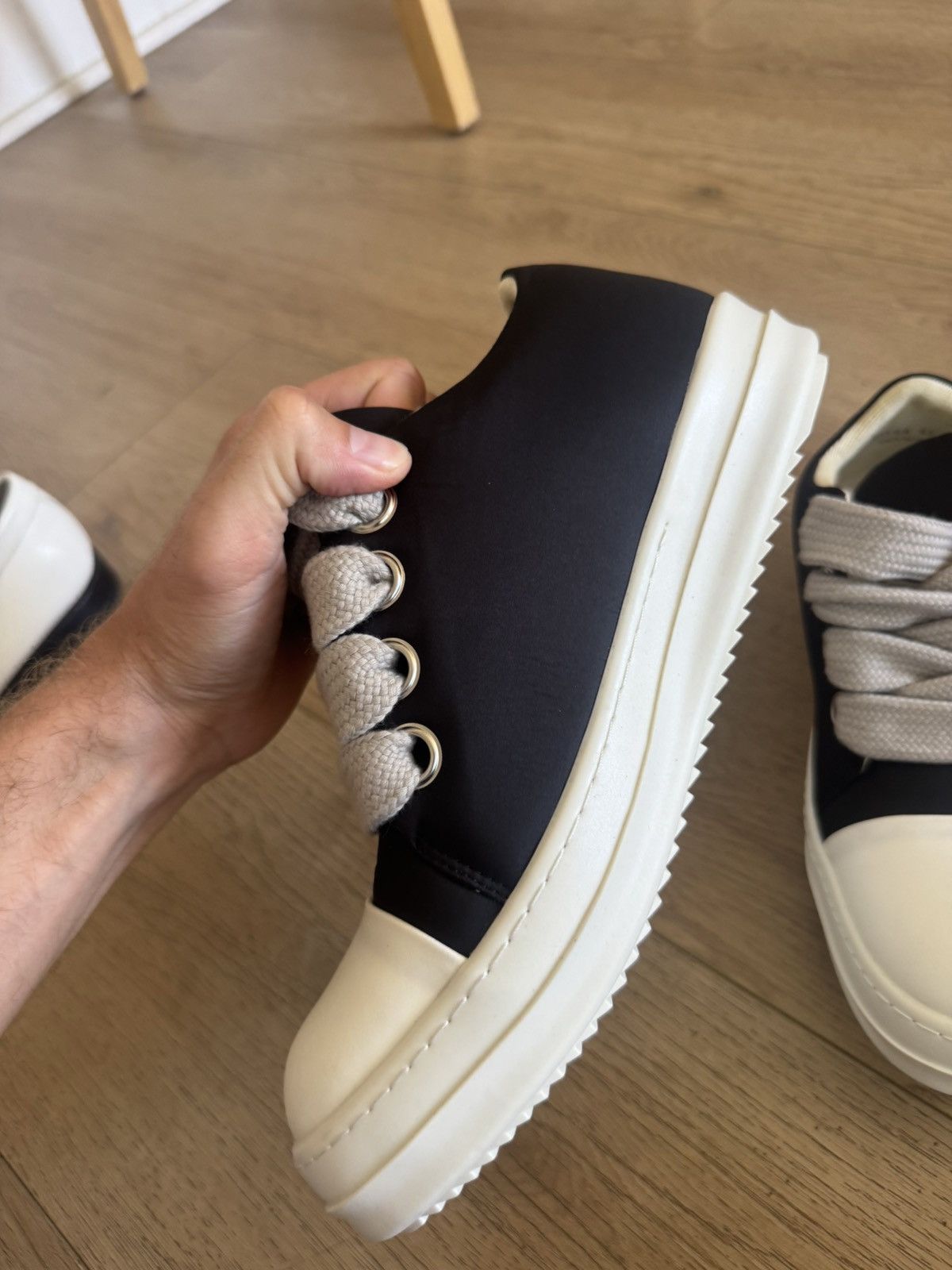 Rick Owens Jumbo lace ramones nylon Size US 9 / EU 42 - 3 Thumbnail