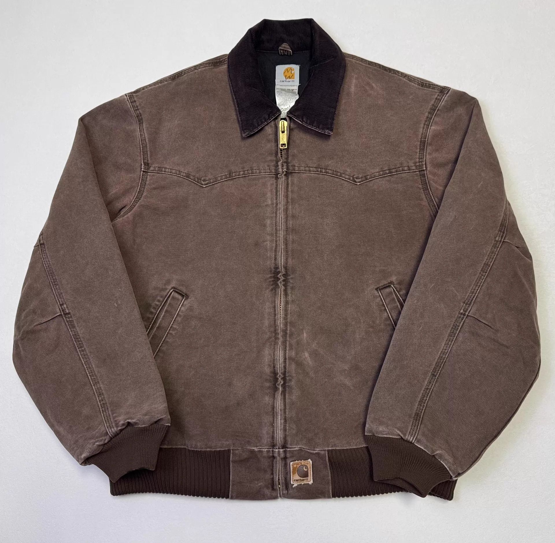 Carhartt Vintage Carhartt J14 Santa Fe Jacket Maroon L Size US L / EU 52-54 / 3 - 2 Thumbnail