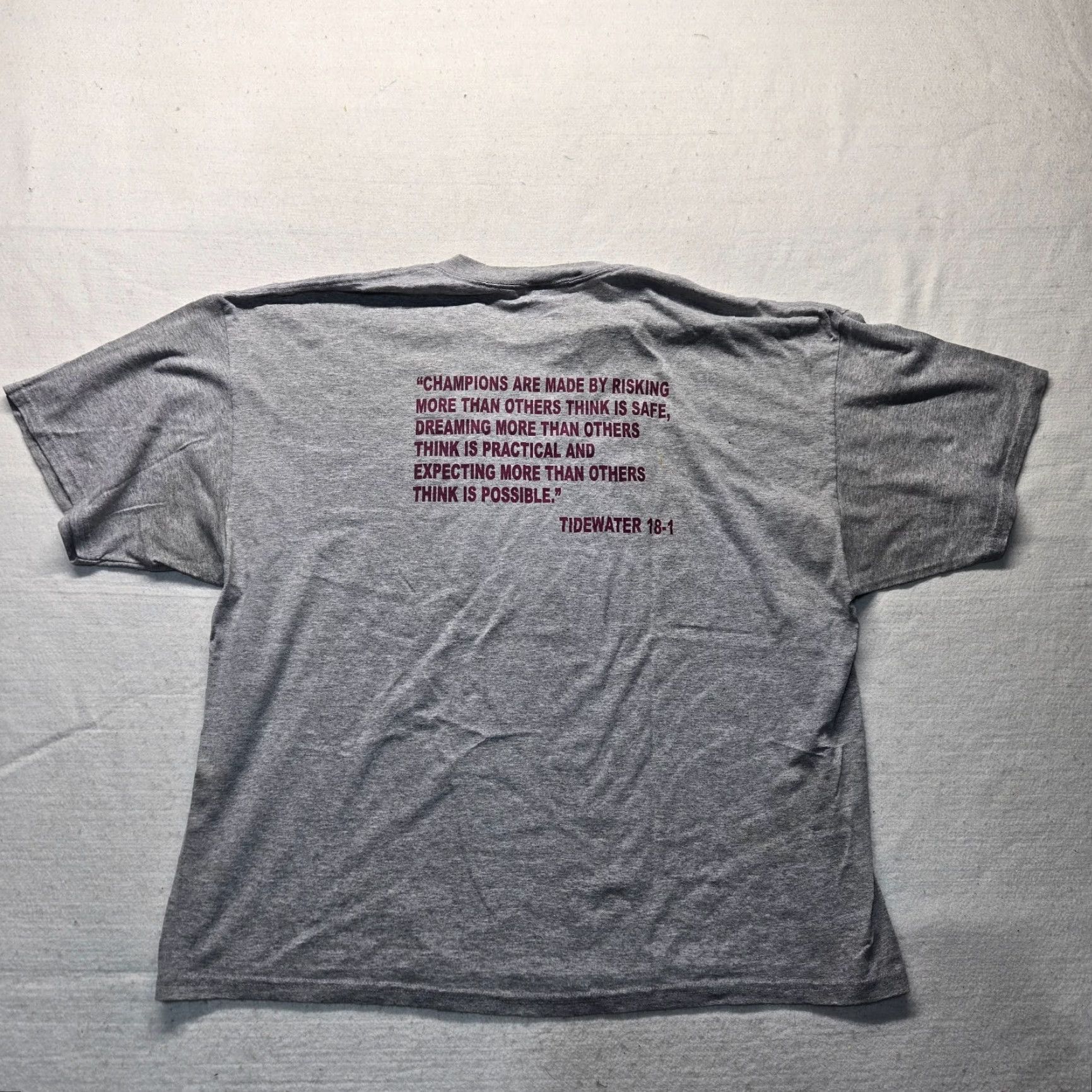 Vintage Tidewater VA Virginia Gray T-Shirt Shirt Women 2XL 2XL Adult Crew Neck Cotton Blend Volleyball 18-1 Sports Tee Womens Size XXL / US 16-18 / IT 52-54 - 8 Thumbnail