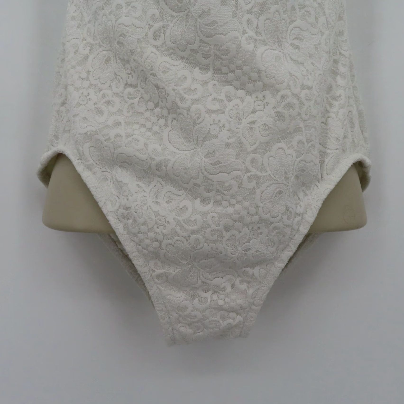 Vintage VINTAGE Fredericks of Hollywood Womens 8 White Lace One Piece Swimsuit NEW No Tags Size ONE SIZE - 5 Thumbnail