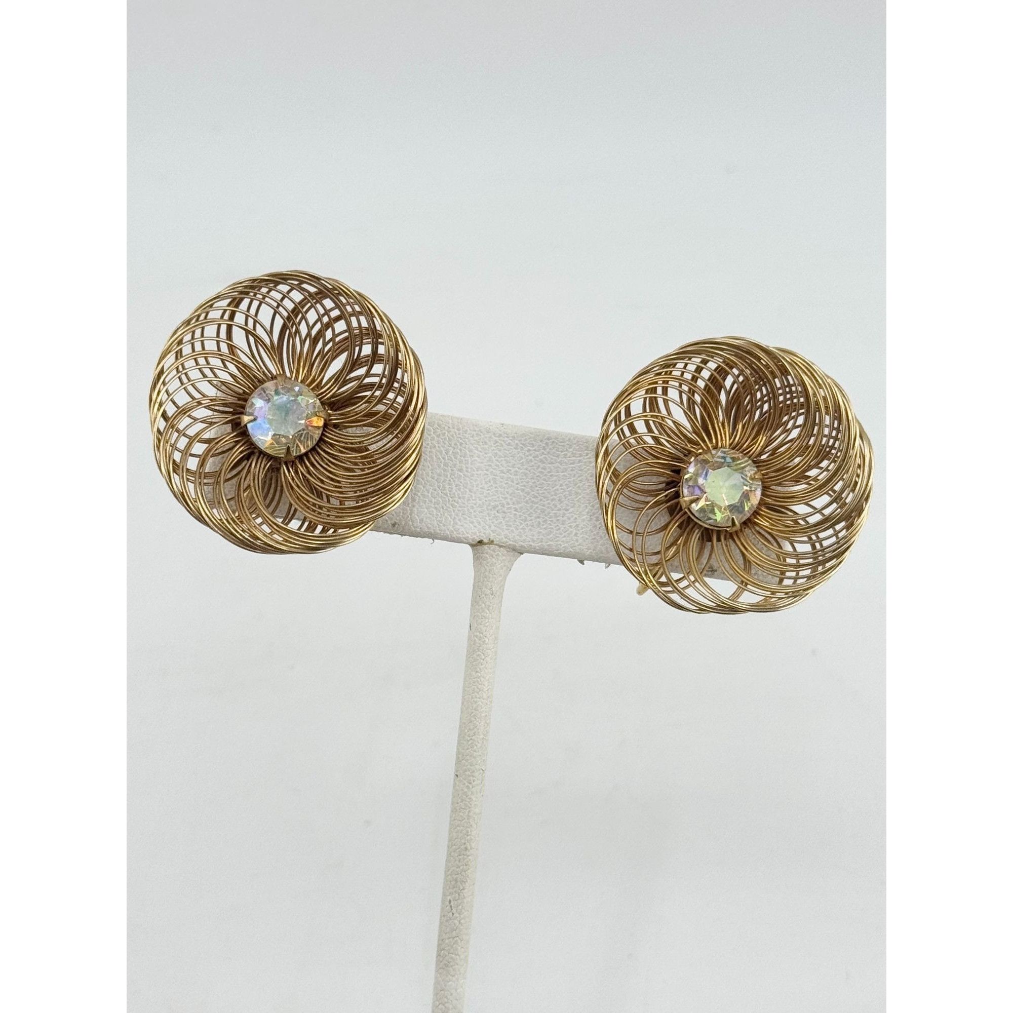 Vintage Vintage SAC Sarah Coventry wire flower earrings Size ONE SIZE - 3 Thumbnail