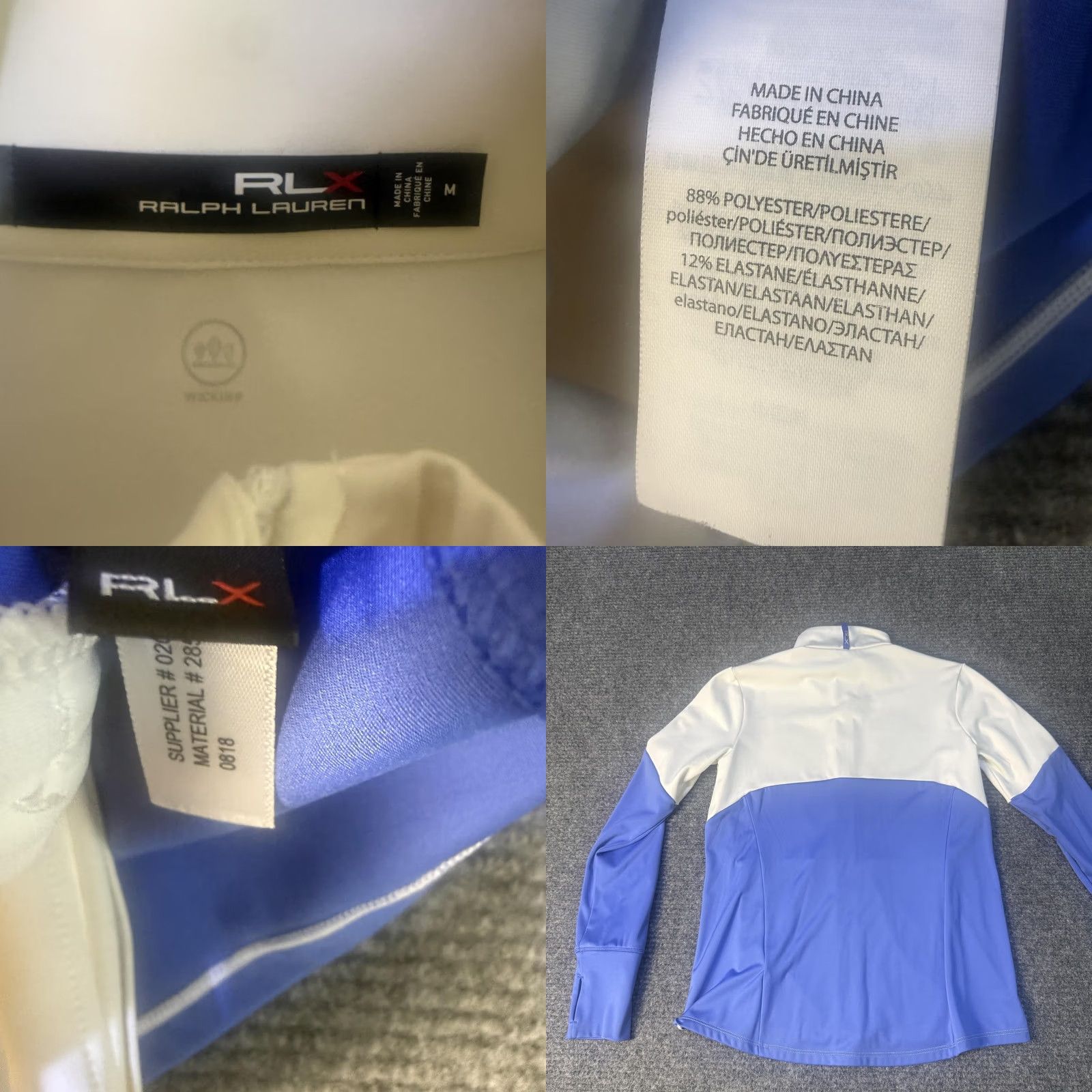 Ralph Lauren Ralph Lauren Womens Medium Blue Full Zip Golf Performance Jacket Size M / US 6-8 / IT 42-44 - 8 Thumbnail