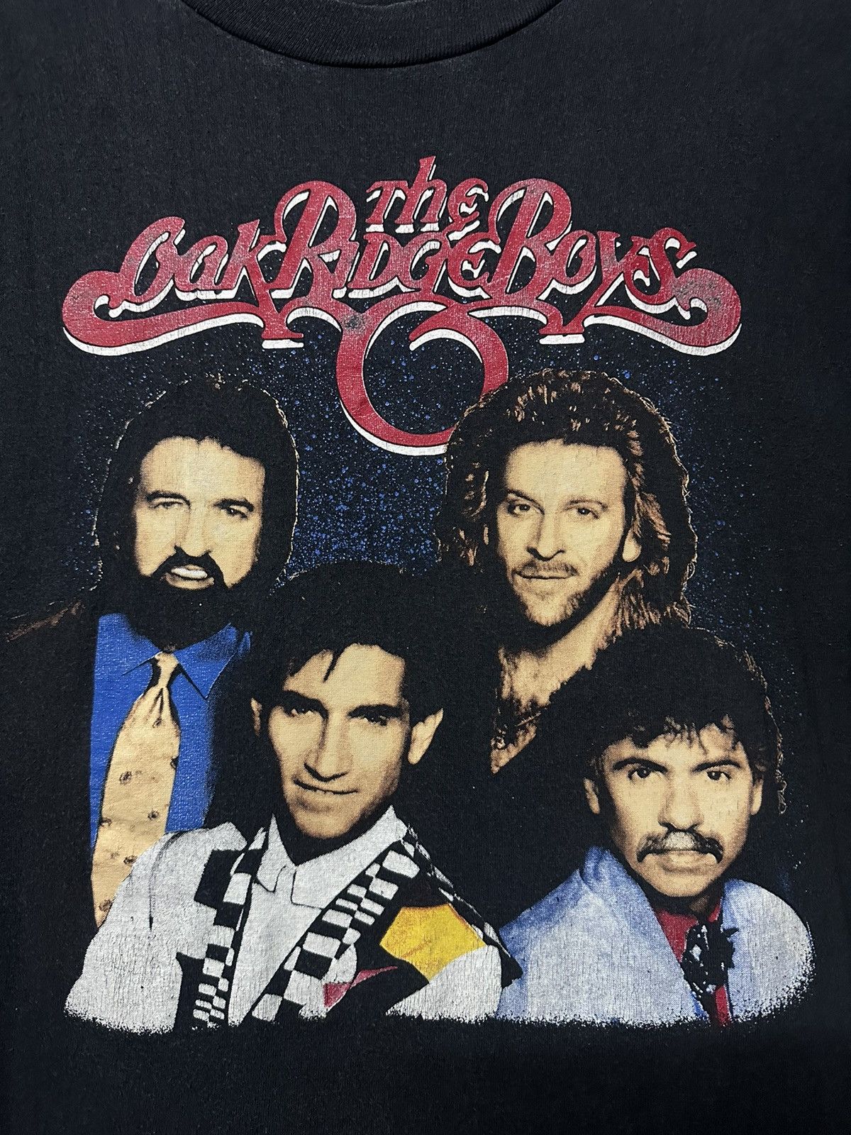 Band Tees × Vintage Vintage 80s The Oak Ridge Boys Tour Faded Tee Size US M / EU 48-50 / 2 - 2 Thumbnail