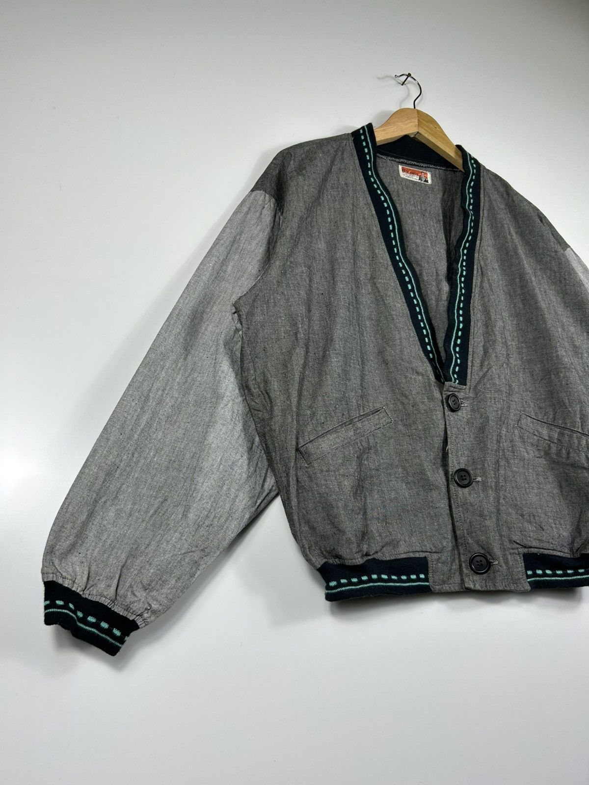 Japanese Brand × Vintage ⚡️Vintage Mr.Rois Button Bomber Jacket Size US M / EU 48-50 / 2 - 2 Thumbnail
