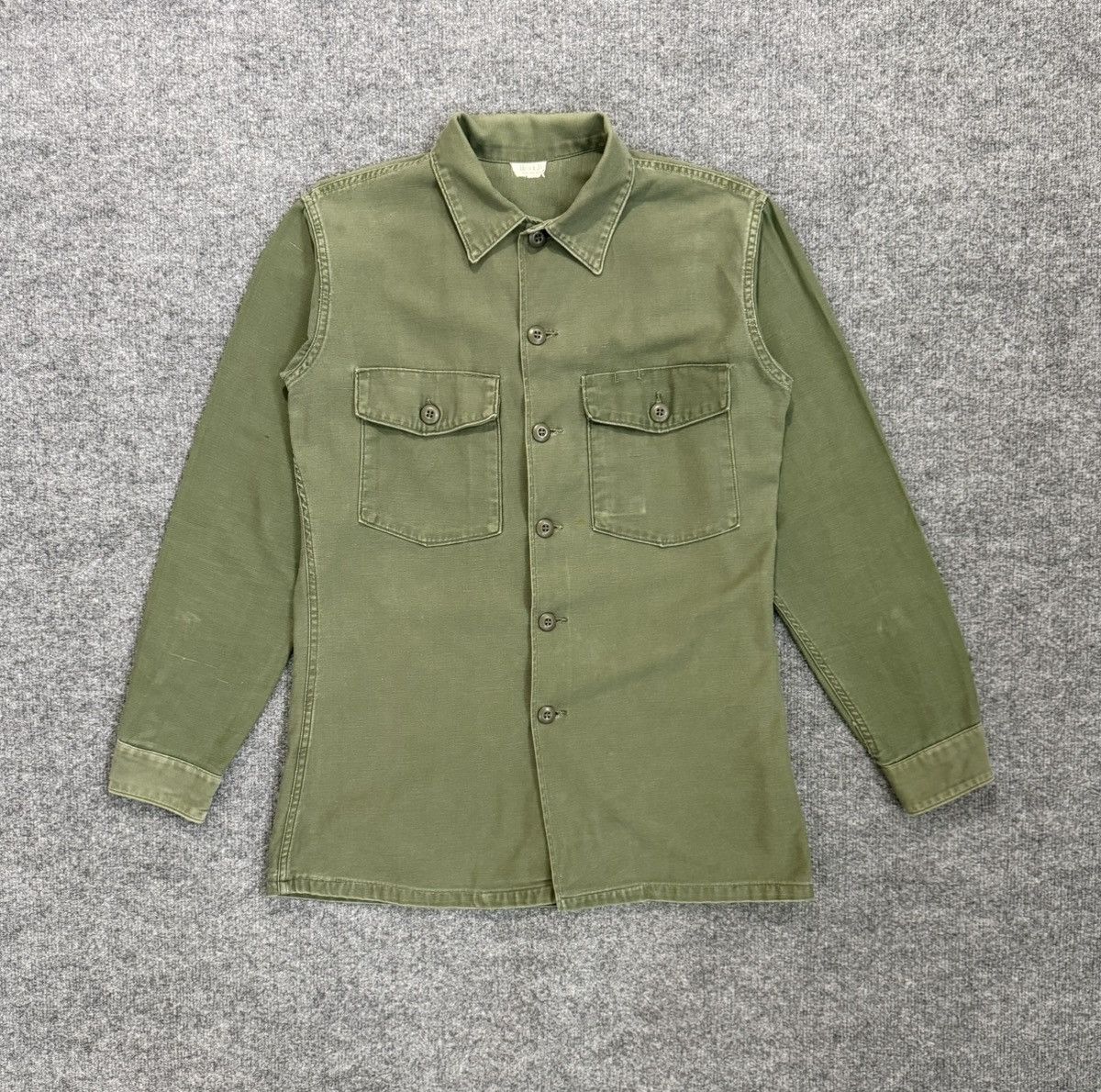 Vintage Vintage OG-107 Military Shirt Jacket Olive Fade USA Size US M / EU 48-50 / 2 - 1 Thumbnail