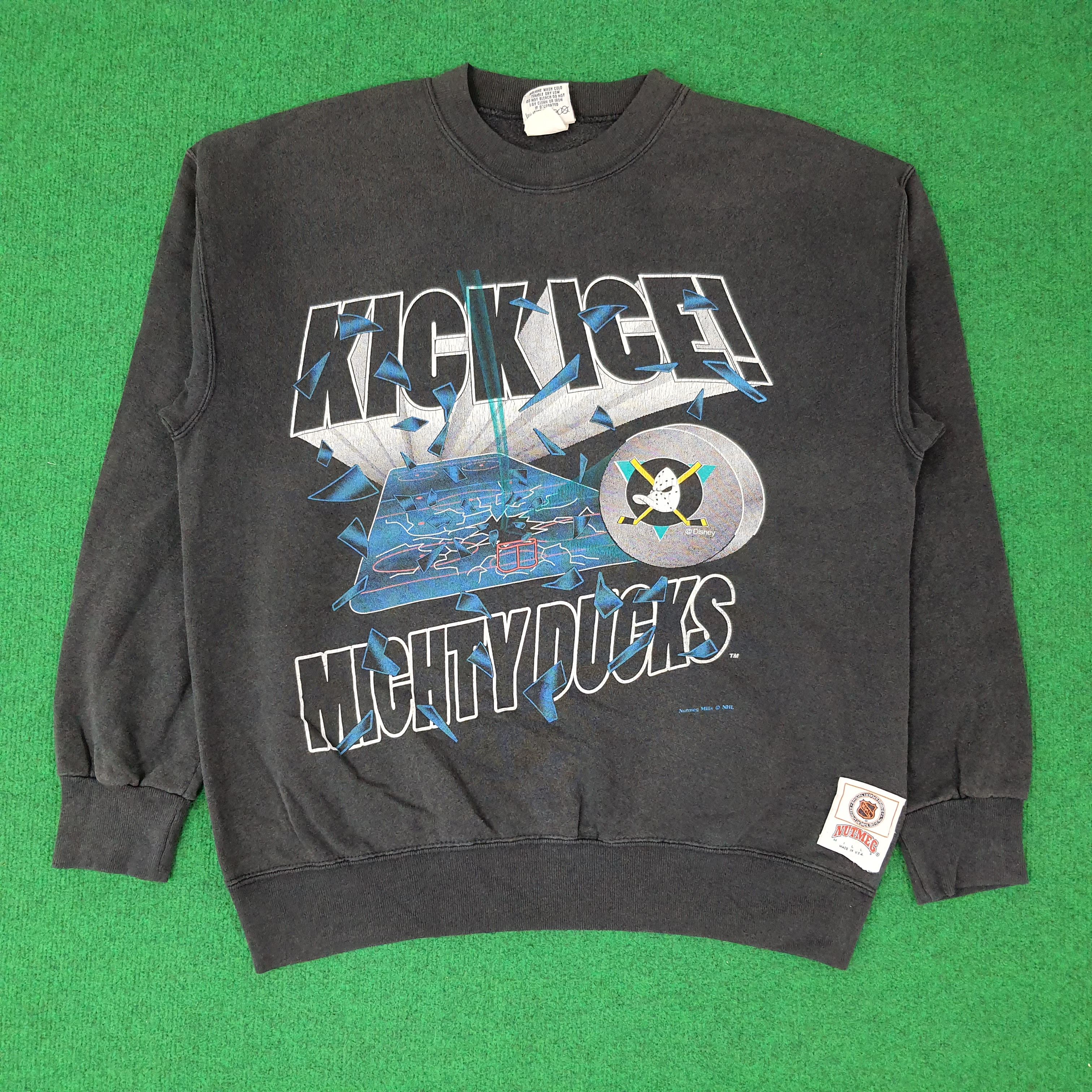 Nutmeg Vintage Nutmeg Mighty Duck Kick Ice NHL Sweatshirt C261N17 Size US L / EU 52-54 / 3 - 1 Thumbnail