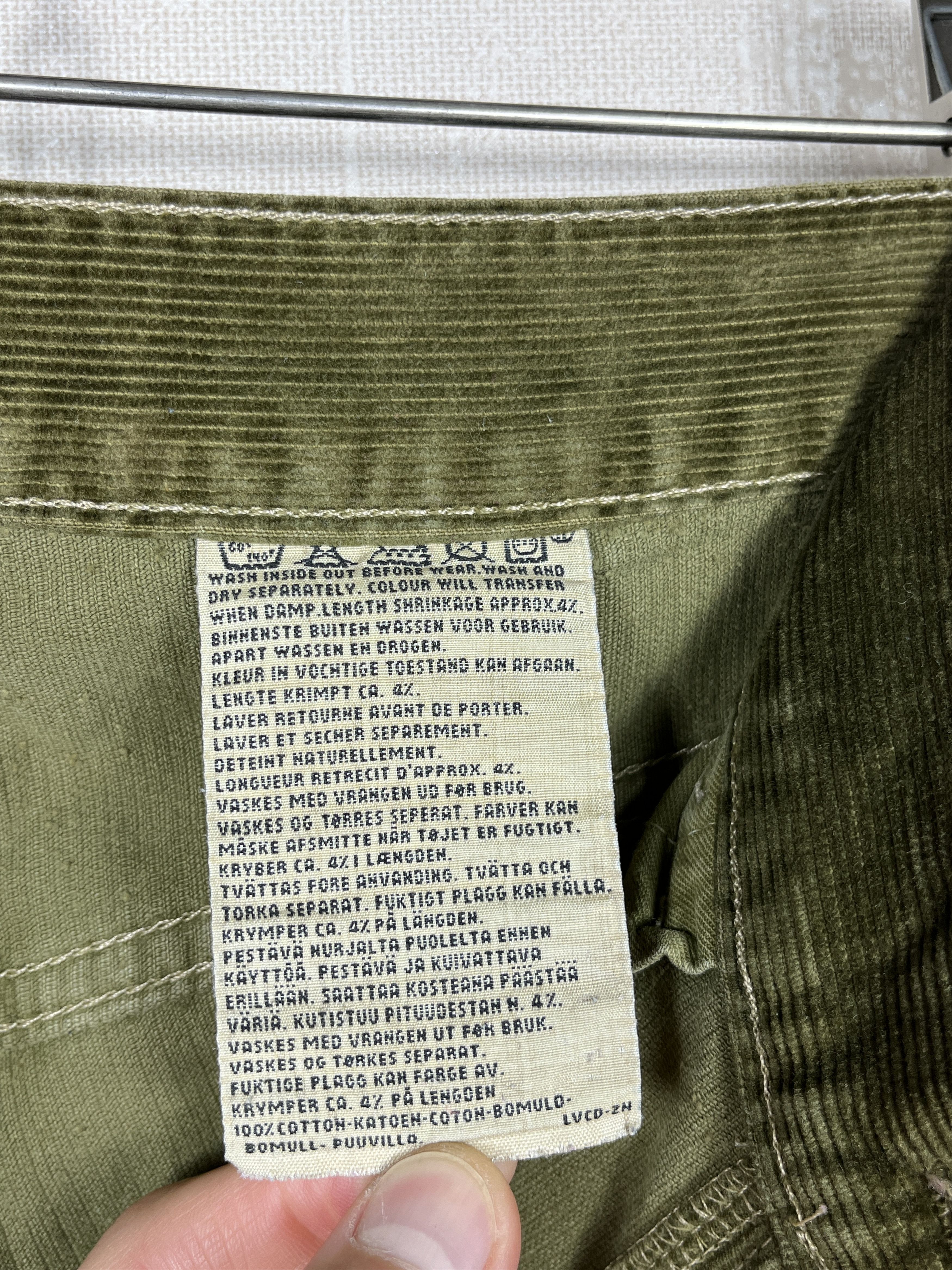 Levi's × Vintage Vintage Levi's White Tab 80s 90s Corduroy Pants Size US 30 / EU 46 - 13 Thumbnail