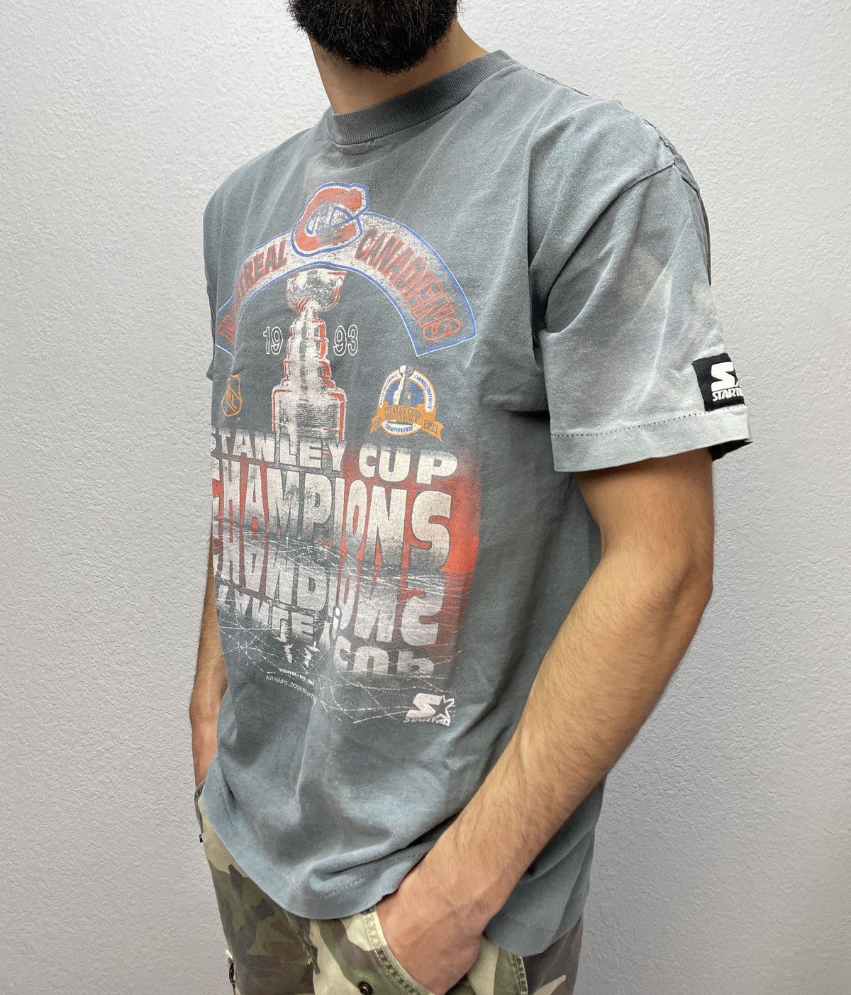 Starter Archive Starter Montreal Canadiens Faded Effect Jersey tee Size US L / EU 52-54 / 3 - 2 Thumbnail