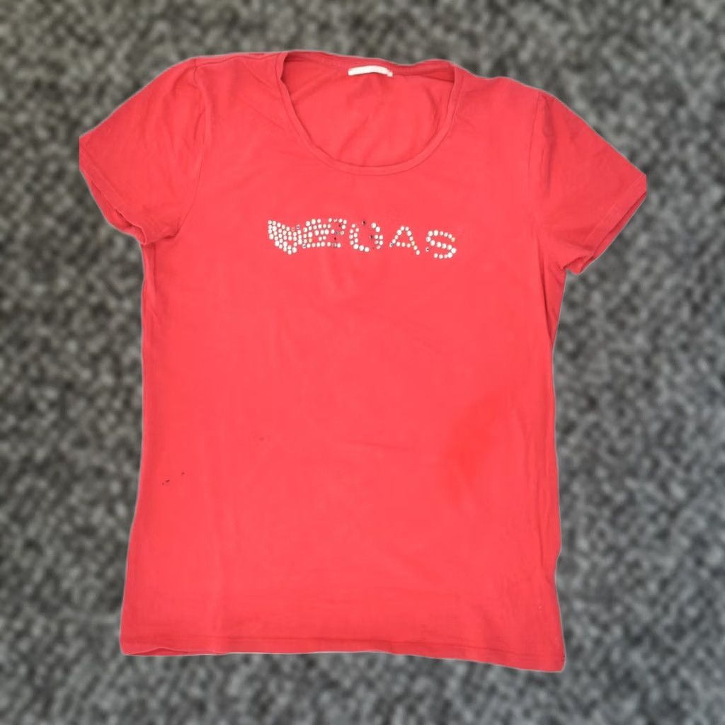 GAS GAS Womens Graphic T-Shirt Medium Red Cotton Size M / US 6-8 / IT 42-44 - 1 Thumbnail
