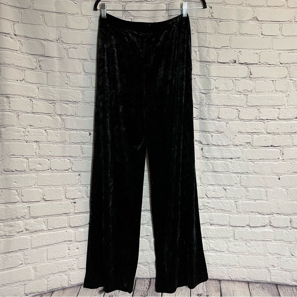 Other NWT New Leyden Black Velvet Casual Pants Size S Size 28" / US 6 / IT 42 - 2 Thumbnail