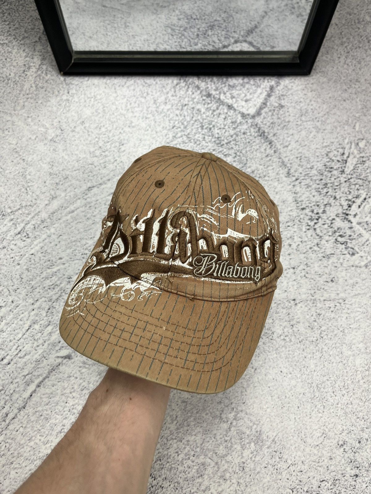 Billabong × Vintage Vintage Billabong Cap Hat Surf Style Brown Big Logo Rare Size ONE SIZE - 1 Thumbnail