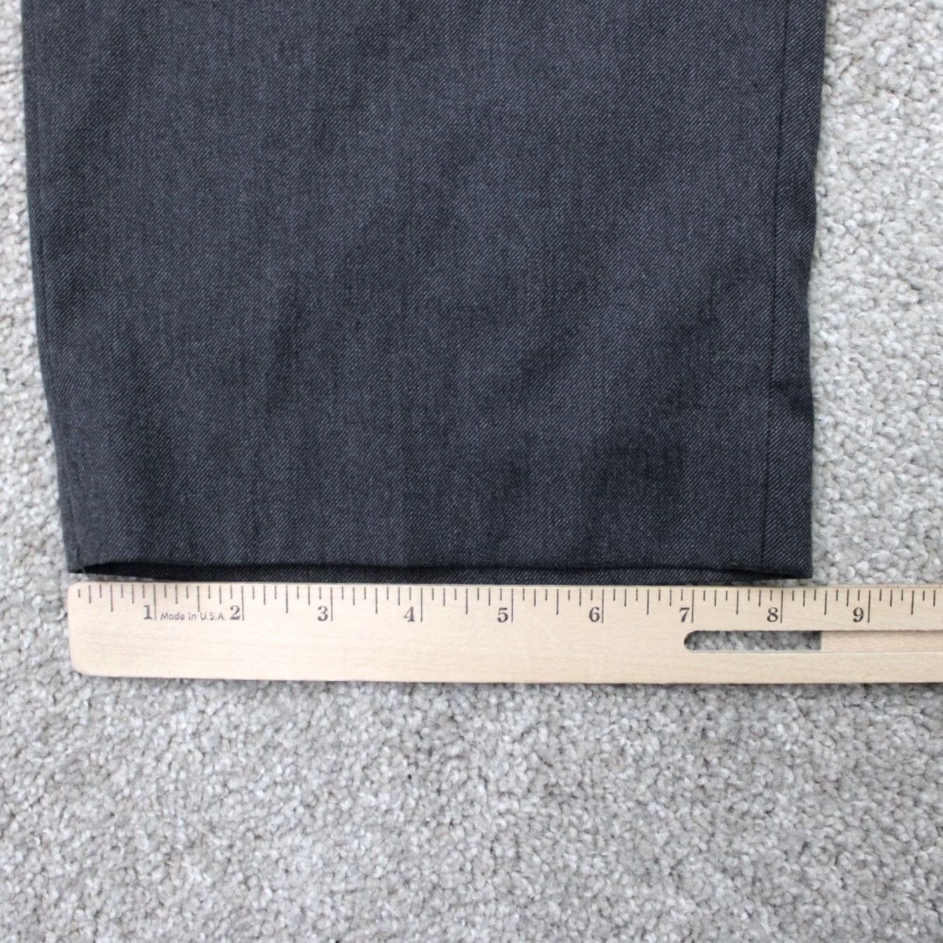 Ralph Lauren LAUREN Ralph Lauren Pants Mens 42x30 Gray Flat Front Straight Poly/Rayon Stretch Dress Pants Men 42 Gray Size US 42 / EU 58 - 5 Thumbnail