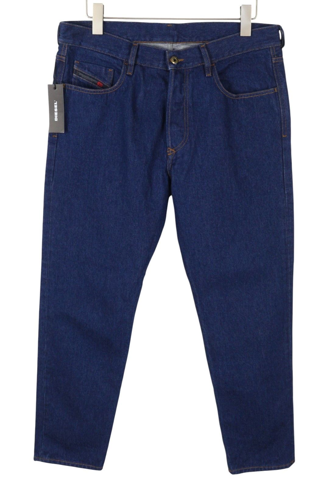 Diesel MARHKY 0706Q W34 Dark Blue Tapered Button Fly Jeans 89063 Size US 34 / EU 50 - 1 Thumbnail