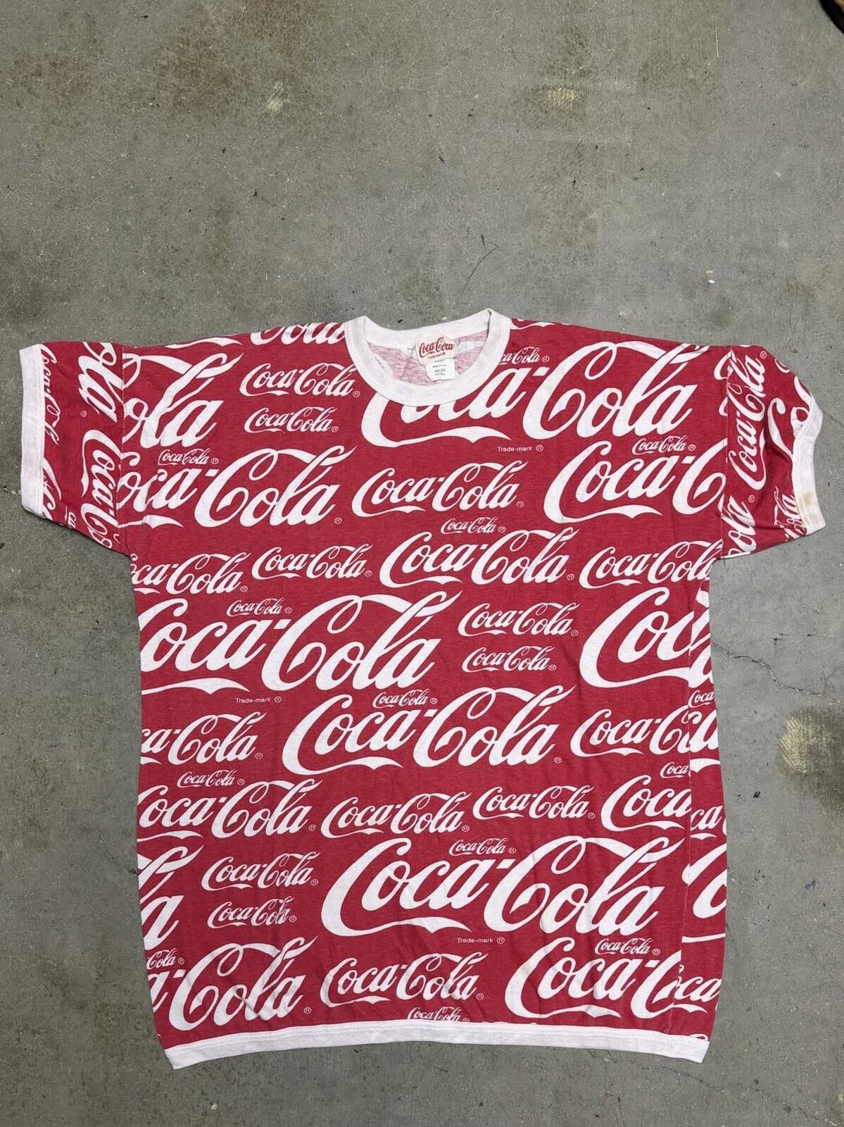 Coca Cola 1980’s Vintage Coca-Cola T-Shirr Size US XXL / EU 58 / 5 - 1 Thumbnail