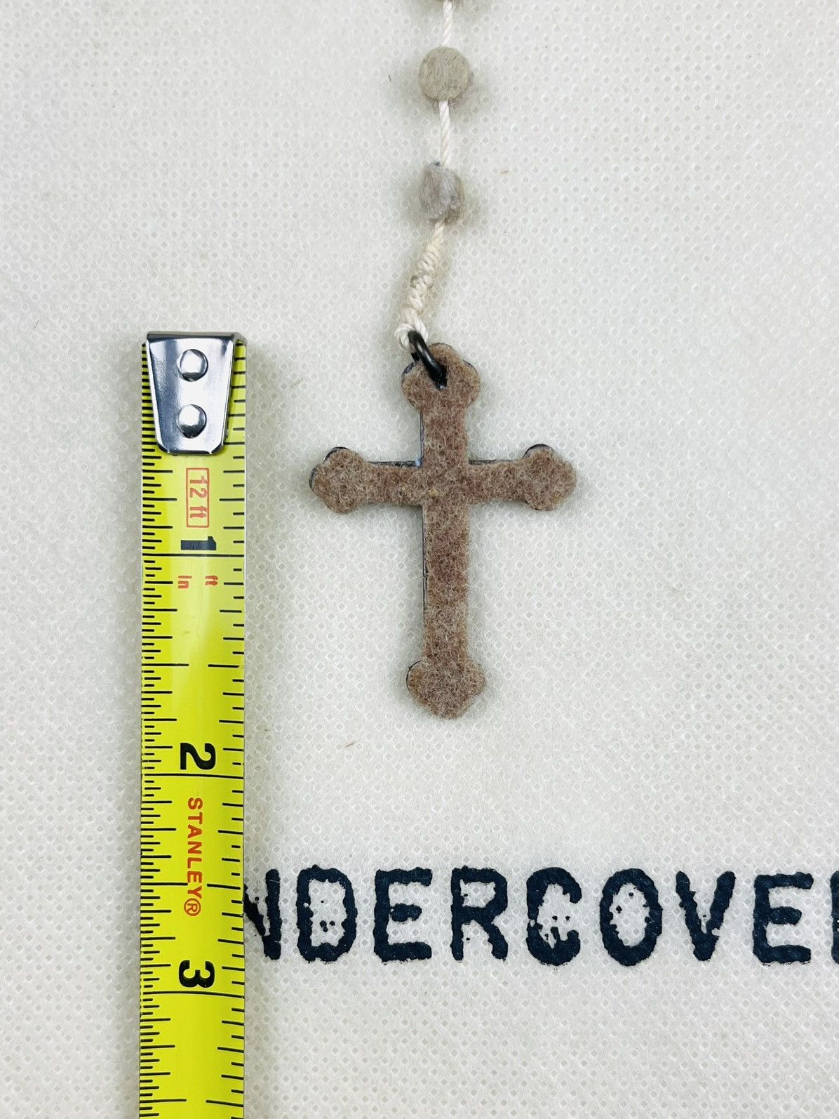 Undercover AW05 Undercover Rosary Felt Cross Necklace Pendant Size ONE SIZE - 2 Thumbnail