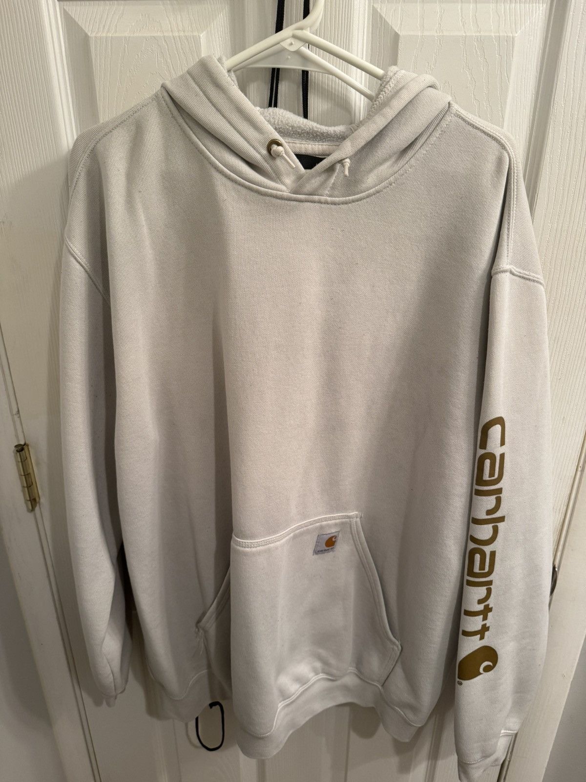 Carhartt Carhartt Cream Hoodie Size US XL / EU 56 / 4 - 1 Thumbnail