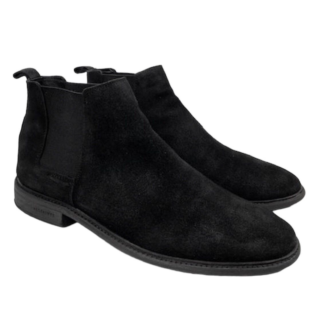 image of Allsaints Suede Chelsea Boots Black, Men's (Size 10)