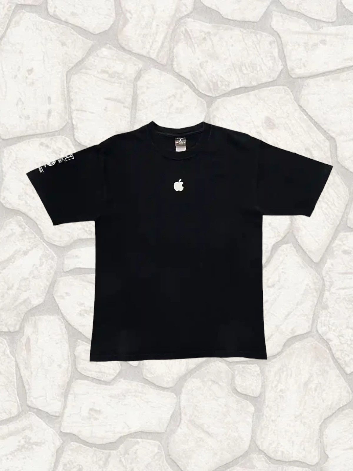 Vintage Apple Team55 Promo Tee Tech Wear Sun Faded